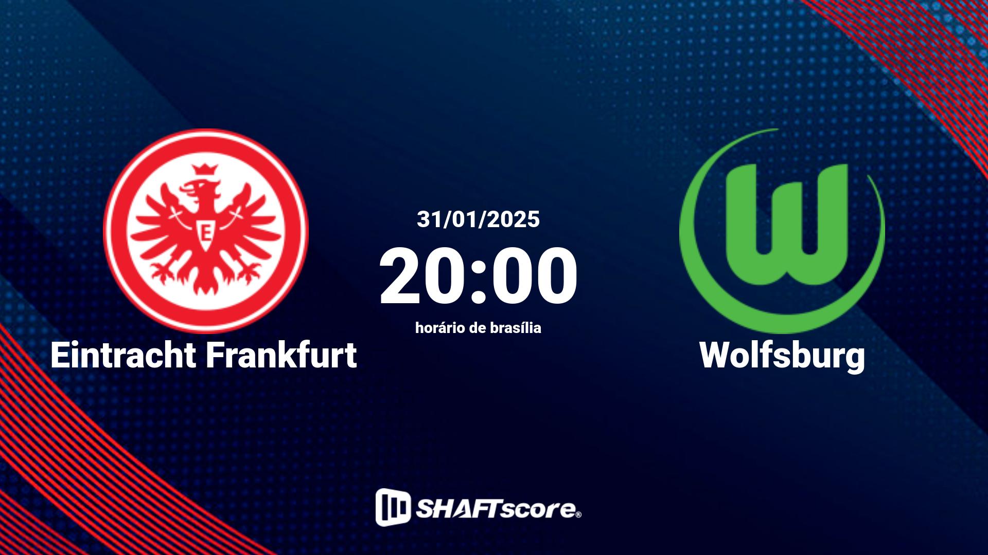 Estatísticas do jogo Eintracht Frankfurt vs Wolfsburg 31.01 20:00