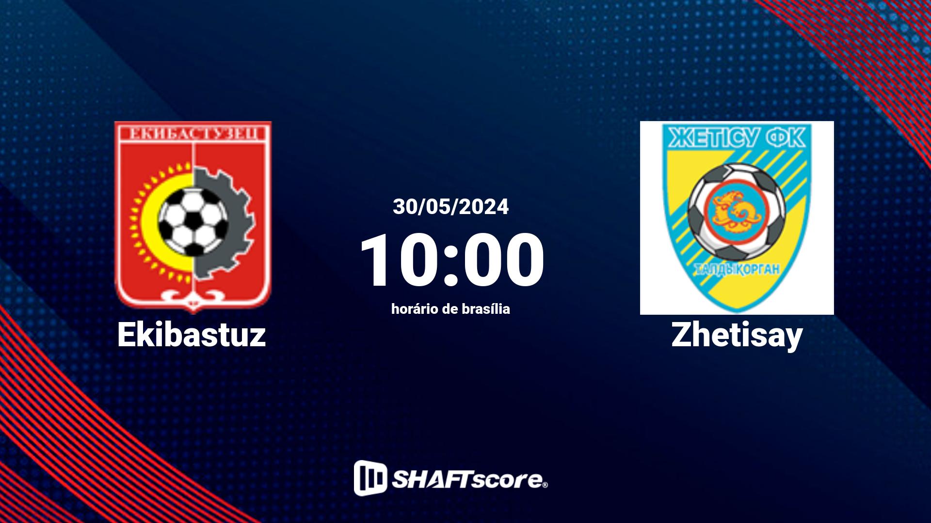 Estatísticas do jogo Ekibastuz vs Zhetisay 30.05 10:00