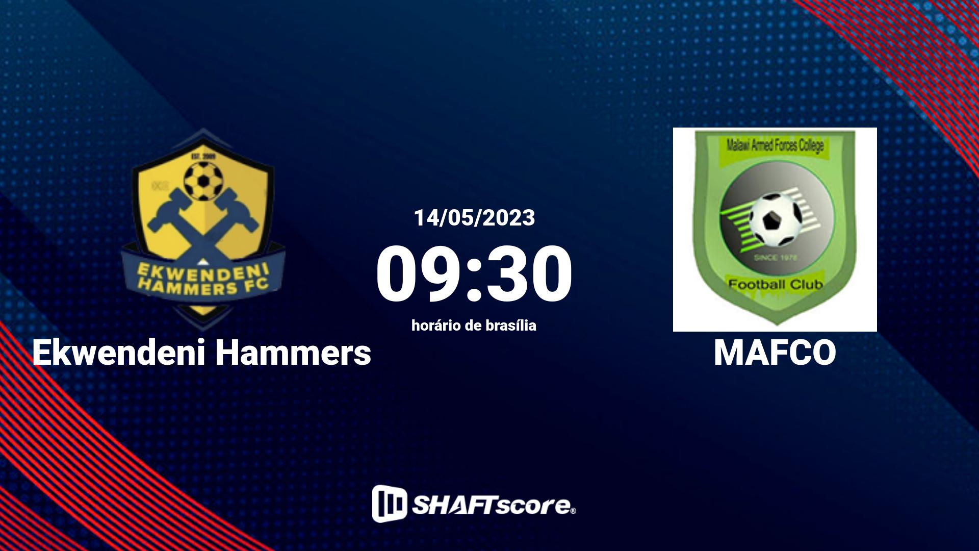 Estatísticas do jogo Ekwendeni Hammers vs MAFCO 14.05 09:30