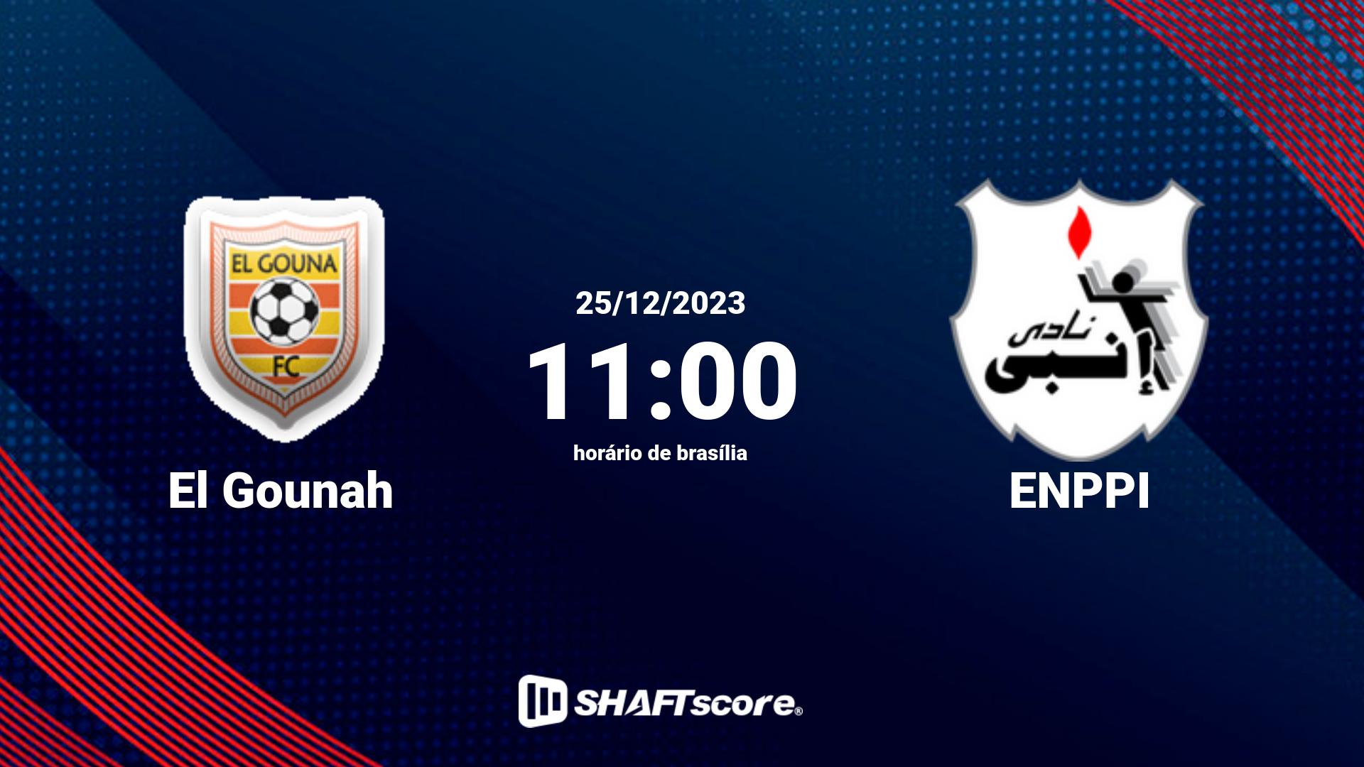 Estatísticas do jogo El Gounah vs ENPPI 25.12 11:00