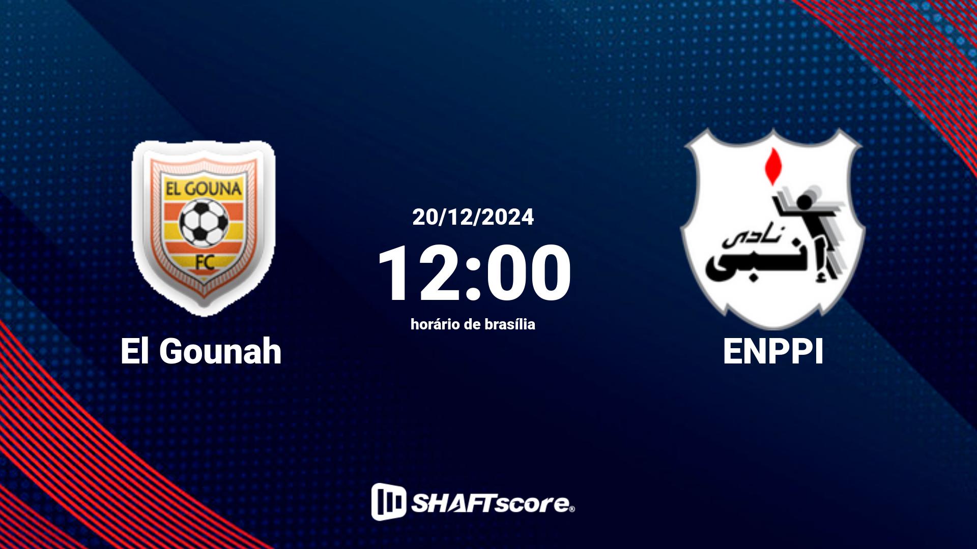 Estatísticas do jogo El Gounah vs ENPPI 20.12 12:00