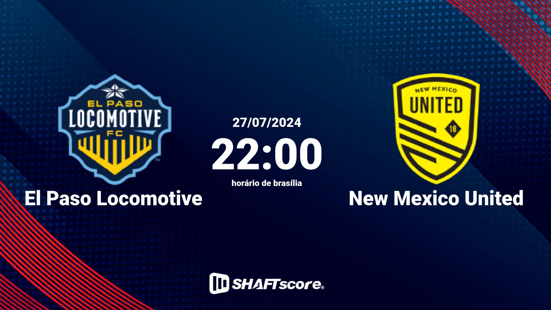 Estatísticas do jogo El Paso Locomotive vs New Mexico United 27.07 22:00