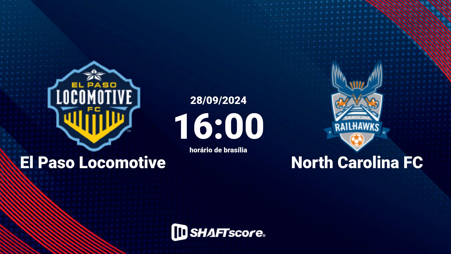 Estatísticas do jogo El Paso Locomotive vs North Carolina FC 28.09 16:00