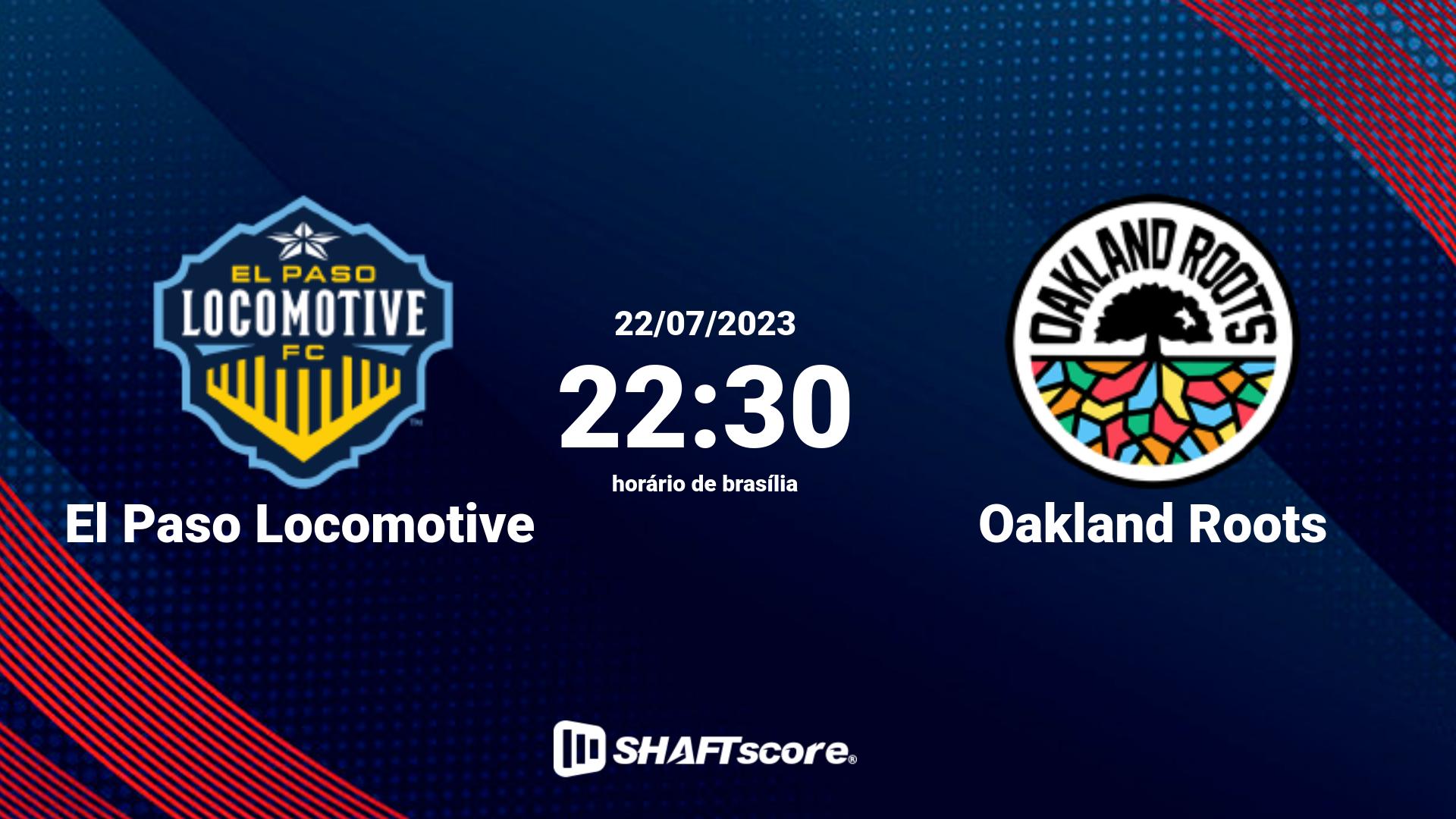 Estatísticas do jogo El Paso Locomotive vs Oakland Roots 22.07 22:30