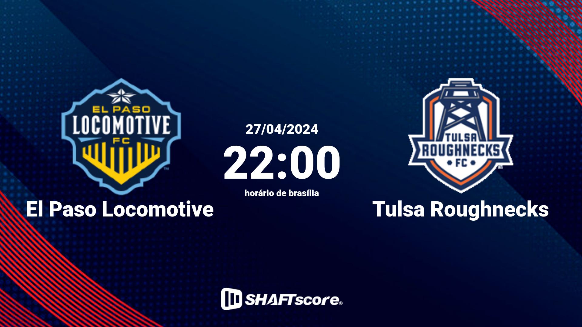 Estatísticas do jogo El Paso Locomotive vs Tulsa Roughnecks 27.04 22:00