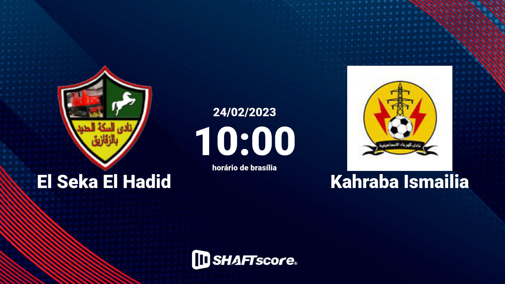 Estatísticas do jogo El Seka El Hadid vs Kahraba Ismailia 24.02 10:00