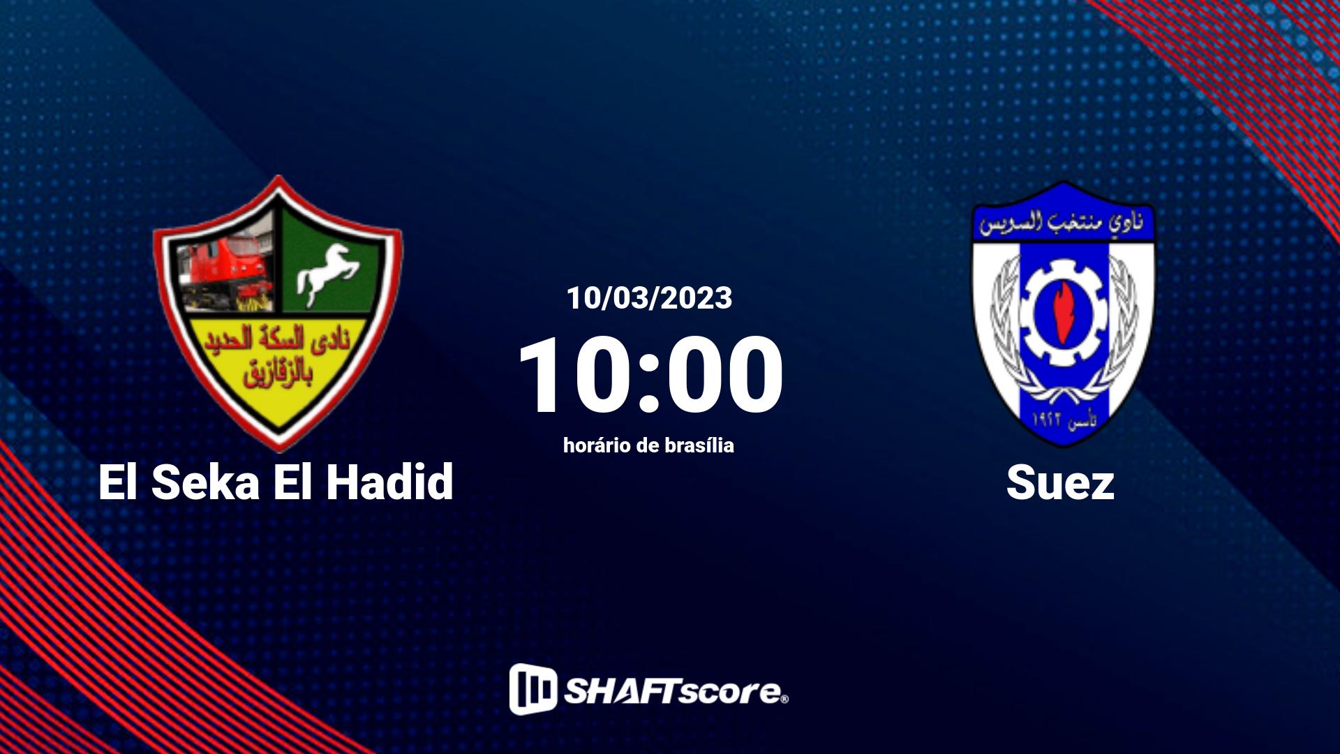 Estatísticas do jogo El Seka El Hadid vs Suez 10.03 10:00