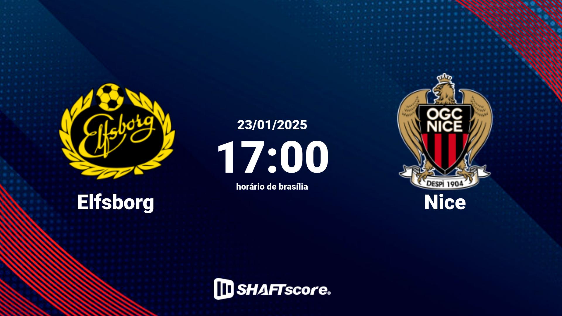 Estatísticas do jogo Elfsborg vs Nice 23.01 17:00