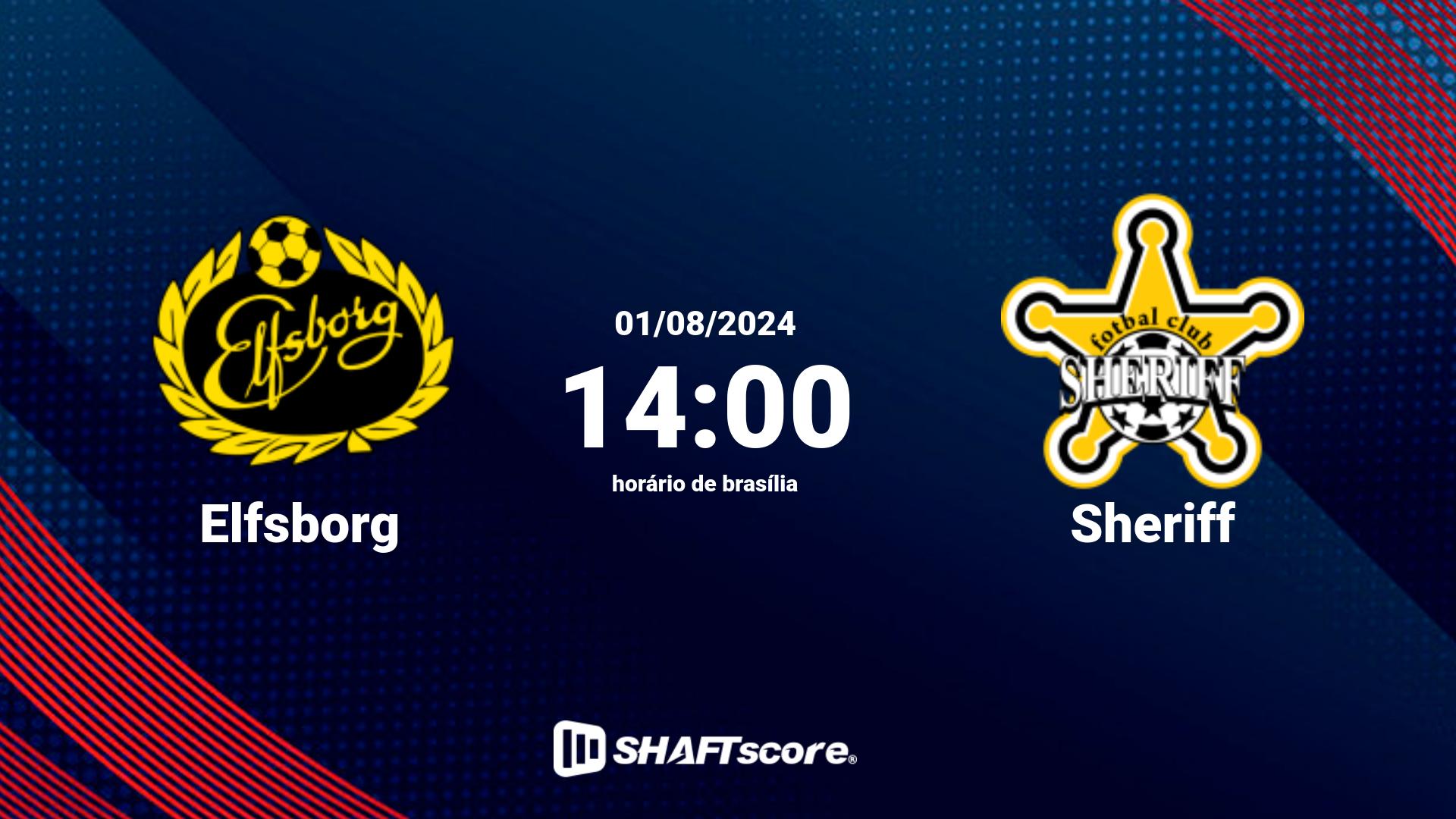 Estatísticas do jogo Elfsborg vs Sheriff 01.08 14:00