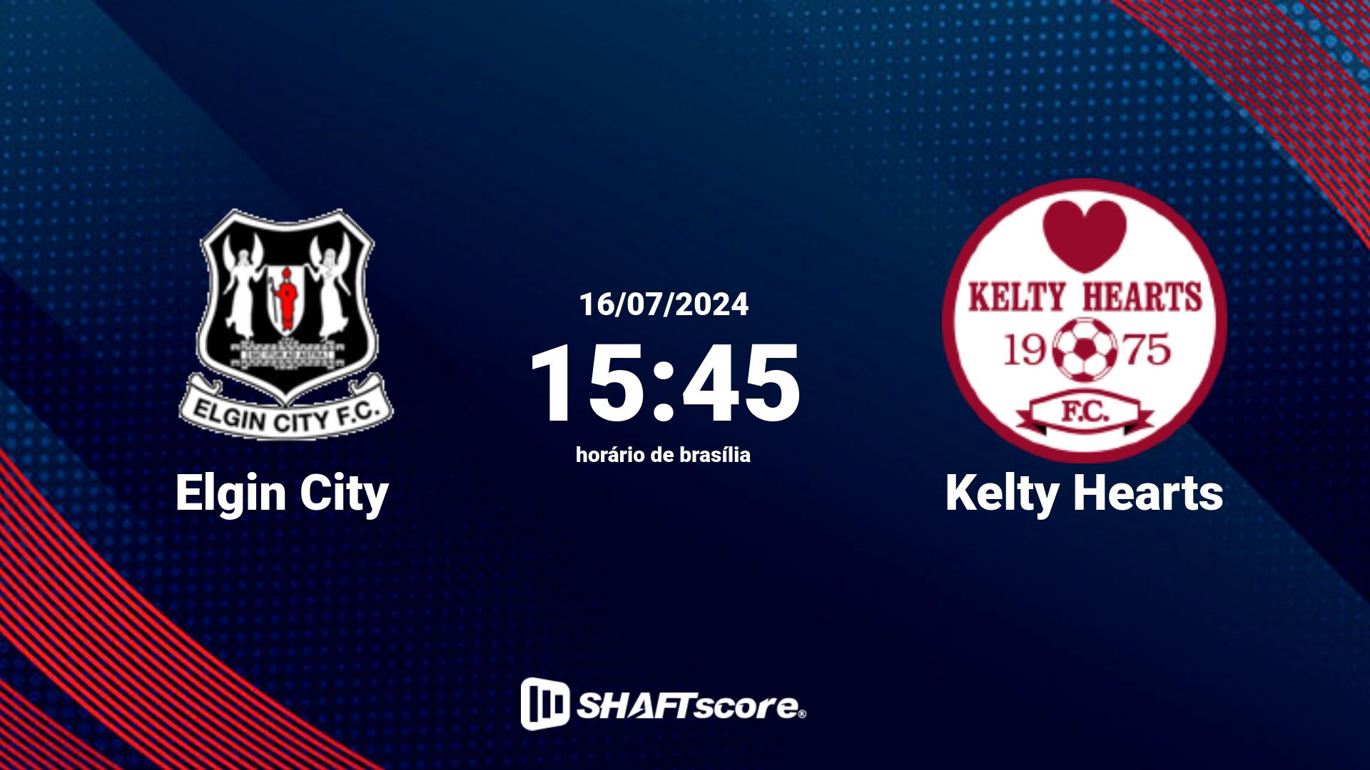 Estatísticas do jogo Elgin City vs Kelty Hearts 16.07 15:45