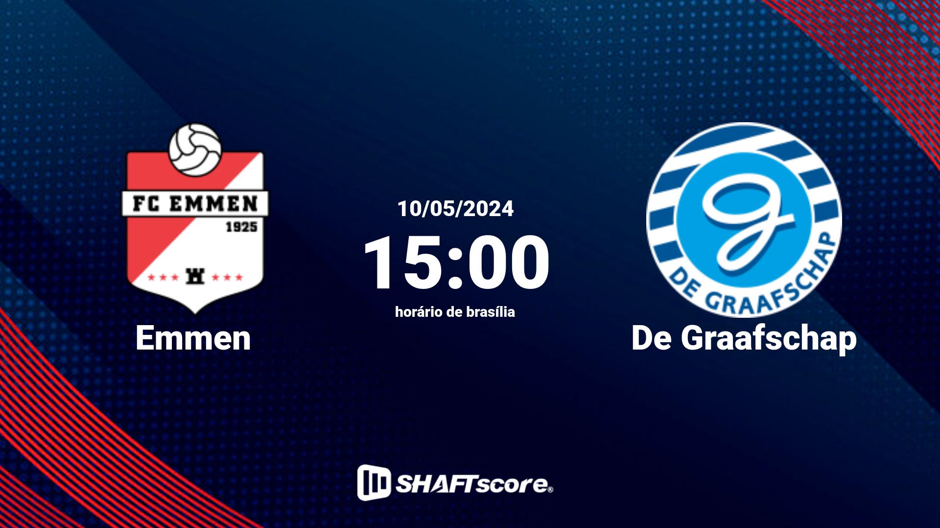 Estatísticas do jogo Emmen vs De Graafschap 10.05 15:00