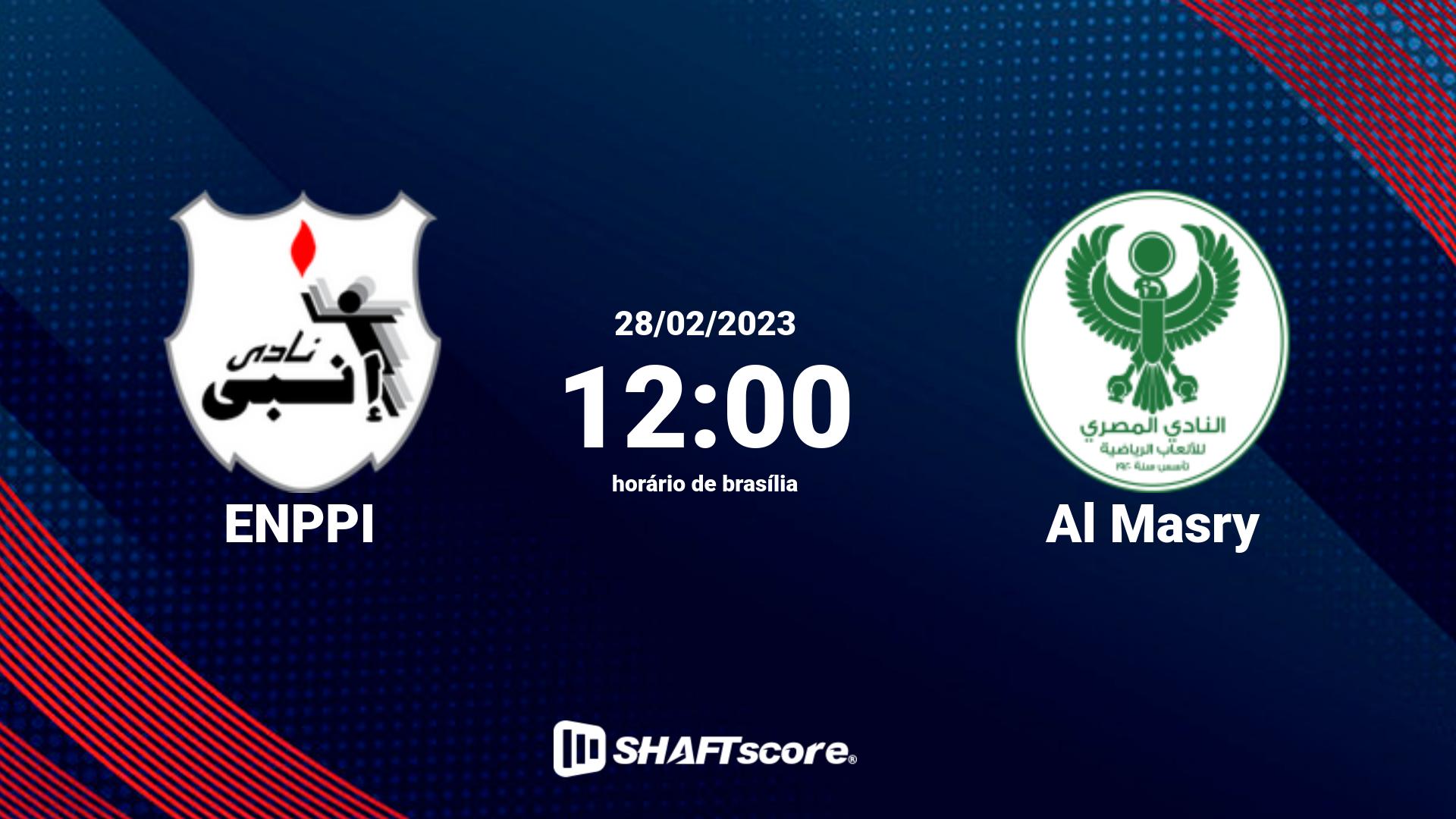 Estatísticas do jogo ENPPI vs Al Masry 28.02 12:00