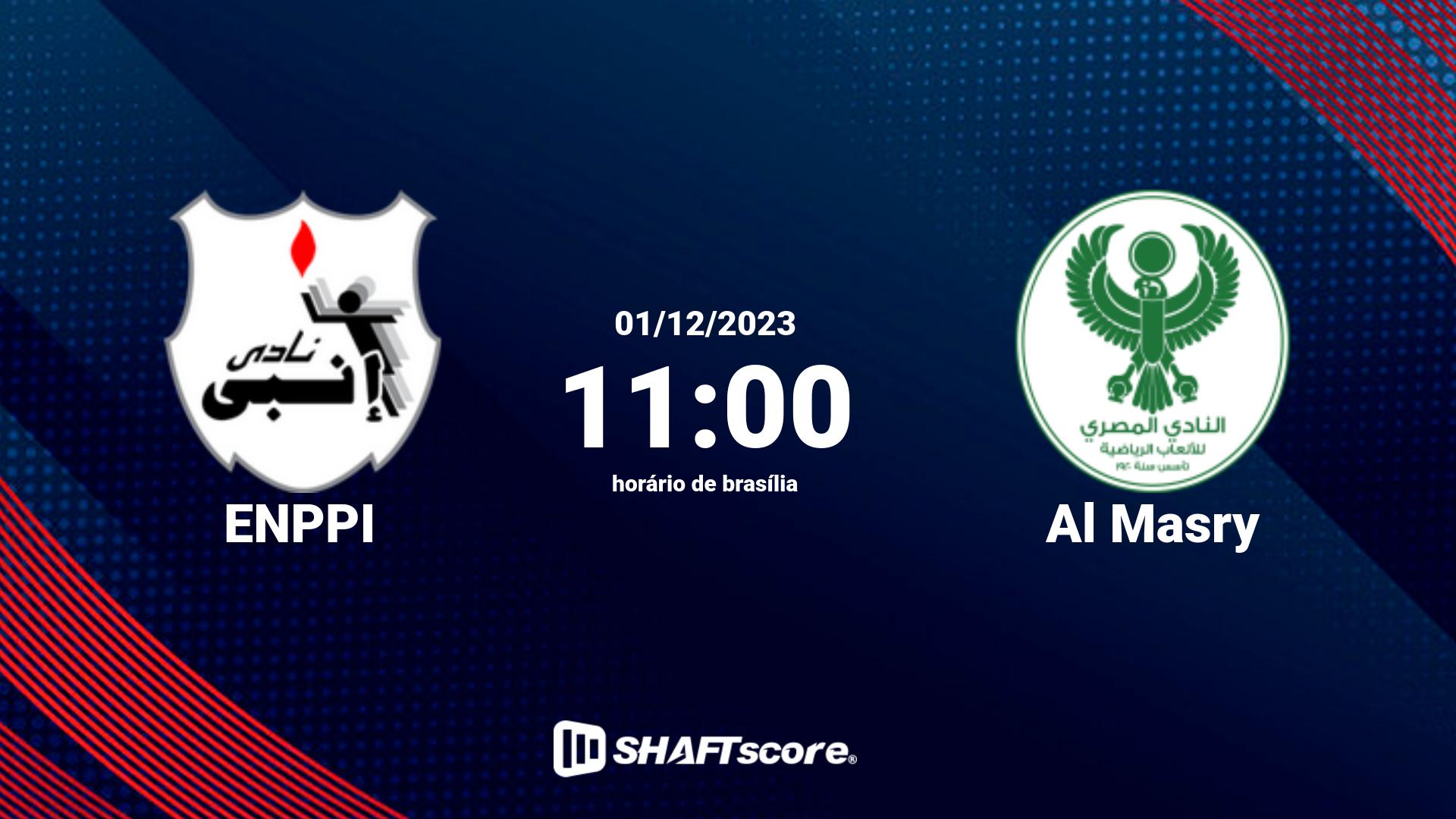 Estatísticas do jogo ENPPI vs Al Masry 01.12 11:00