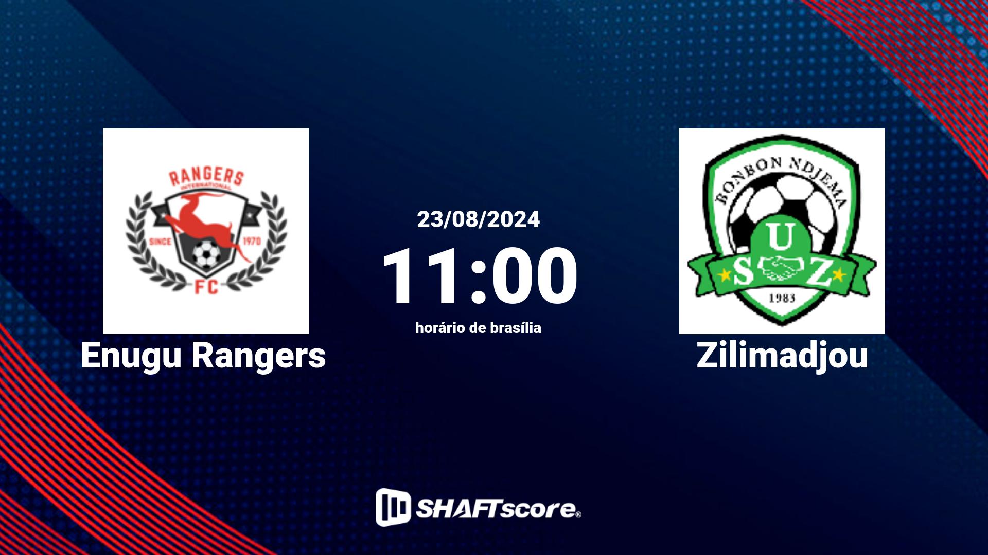 Estatísticas do jogo Enugu Rangers vs Zilimadjou 23.08 11:00