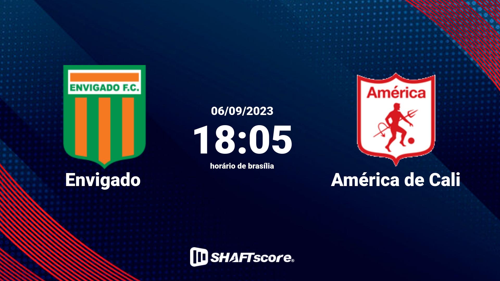 Estatísticas do jogo Envigado vs América de Cali 06.09 18:05