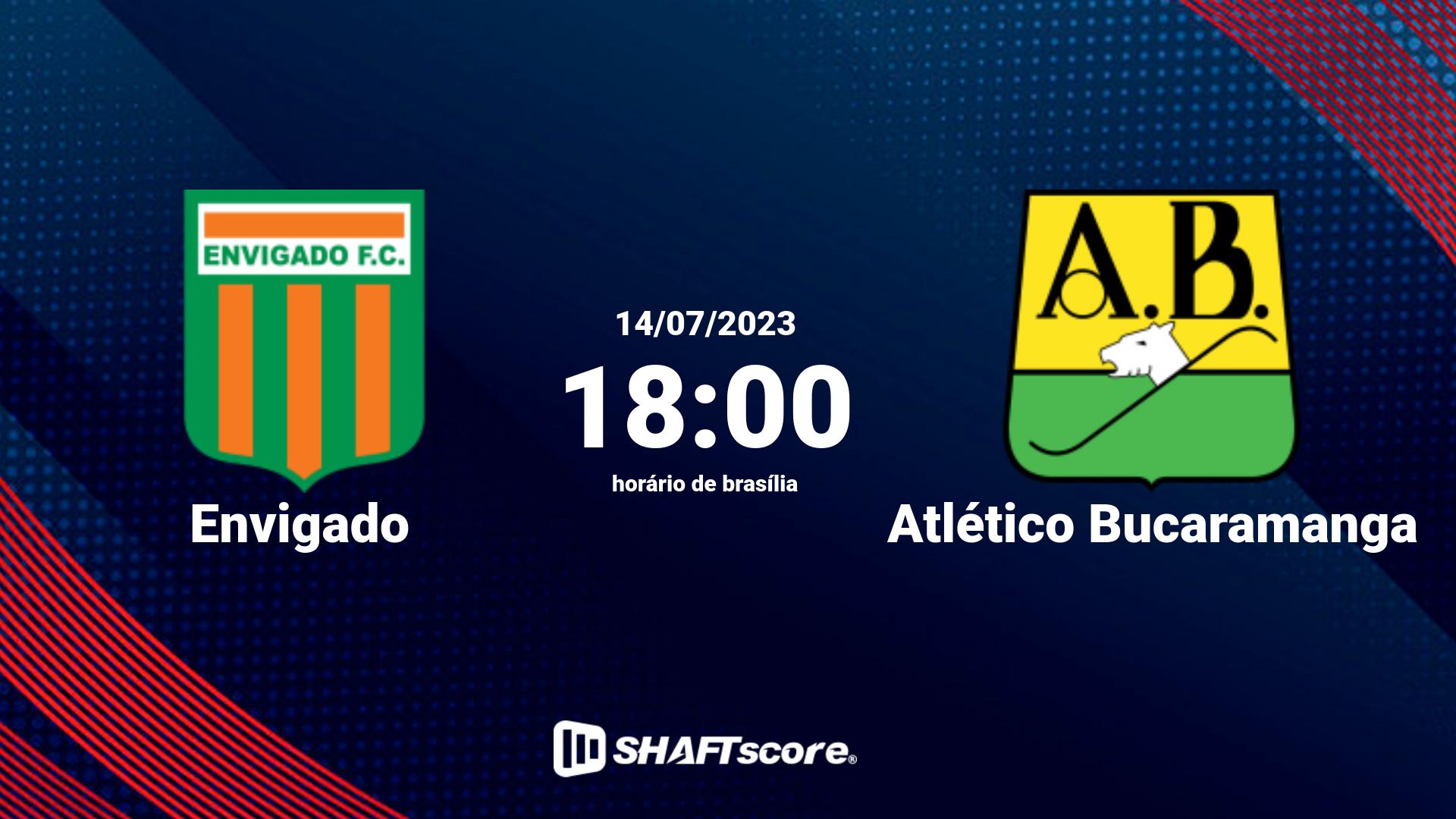 Estatísticas do jogo Envigado vs Atlético Bucaramanga 14.07 18:00