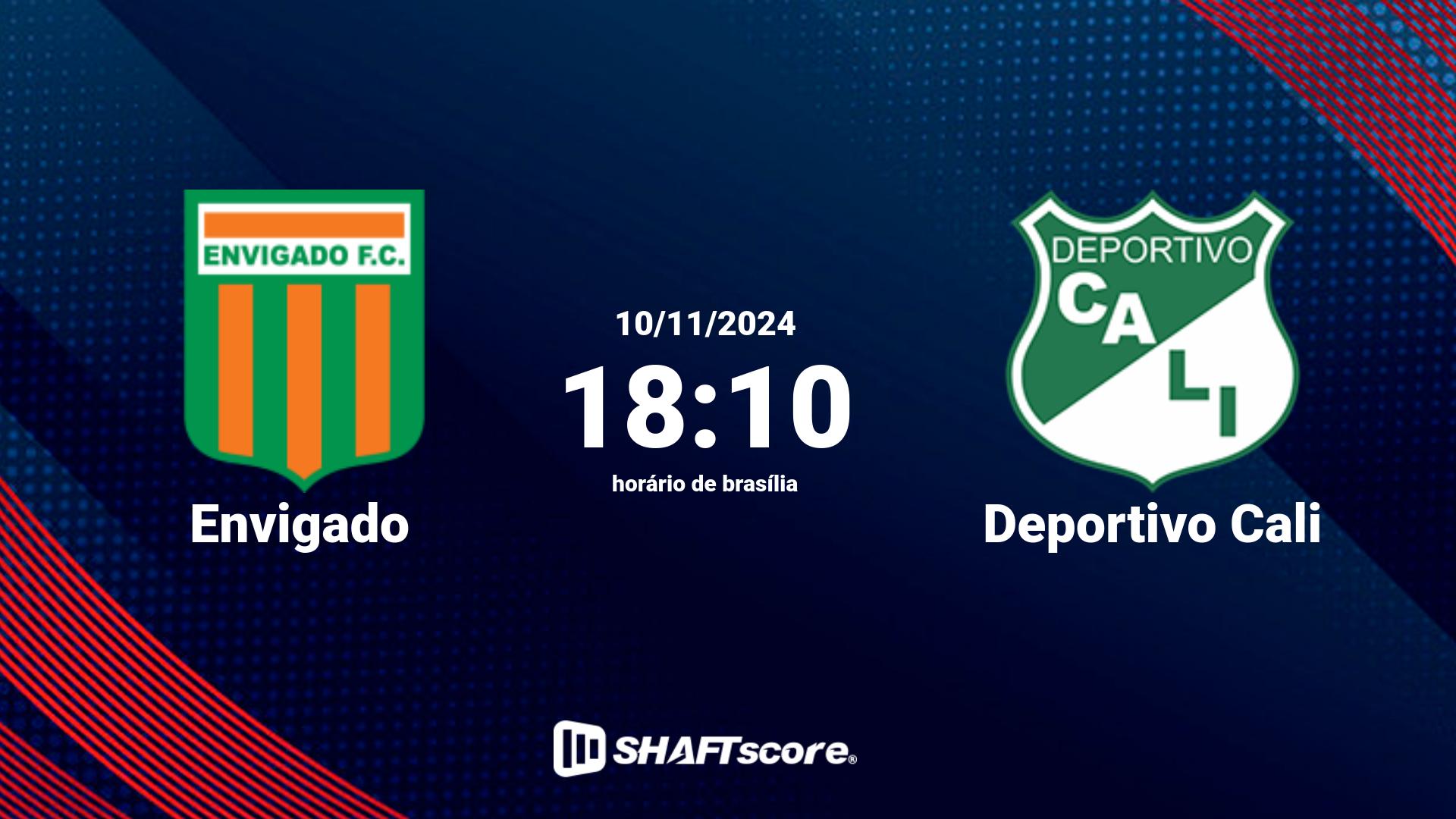 Estatísticas do jogo Envigado vs Deportivo Cali 10.11 18:10