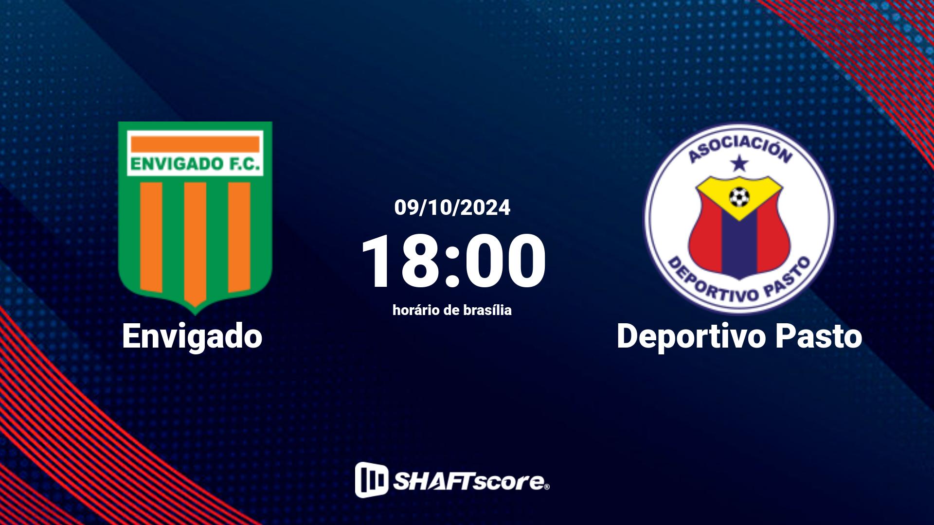 Estatísticas do jogo Envigado vs Deportivo Pasto 09.10 18:00