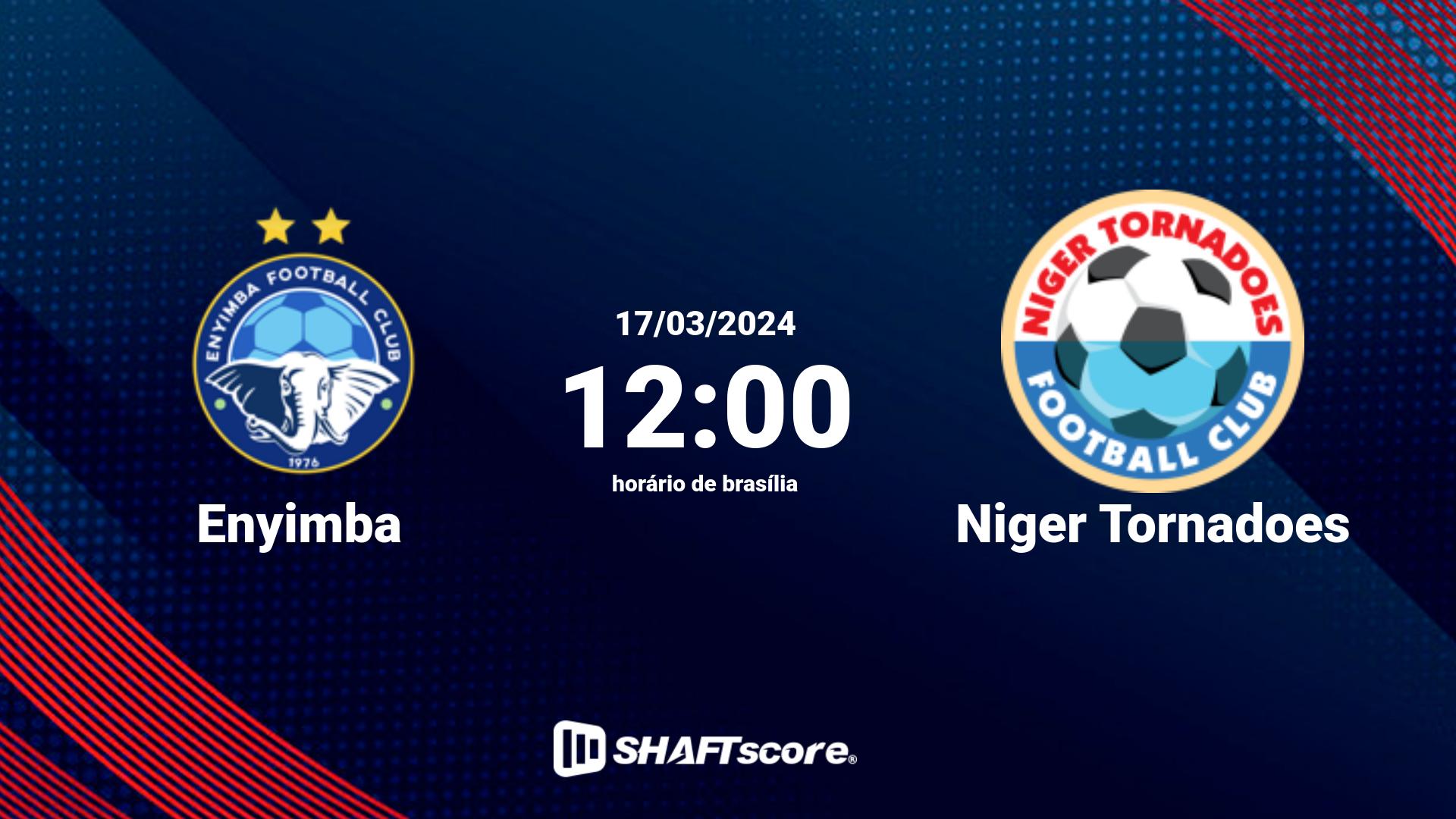 Estatísticas do jogo Enyimba vs Niger Tornadoes 17.03 12:00