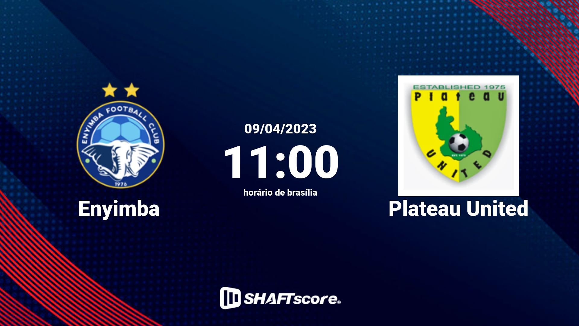 Estatísticas do jogo Enyimba vs Plateau United 09.04 11:00