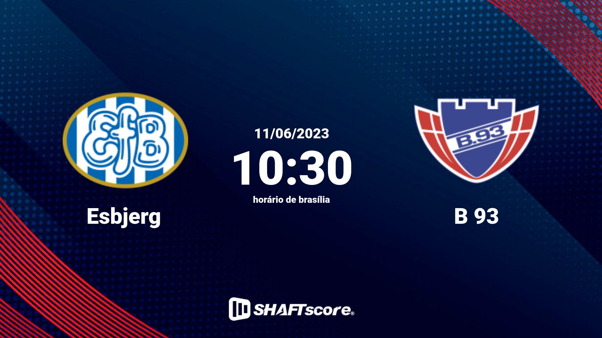 Estatísticas do jogo Esbjerg vs B 93 11.06 10:30