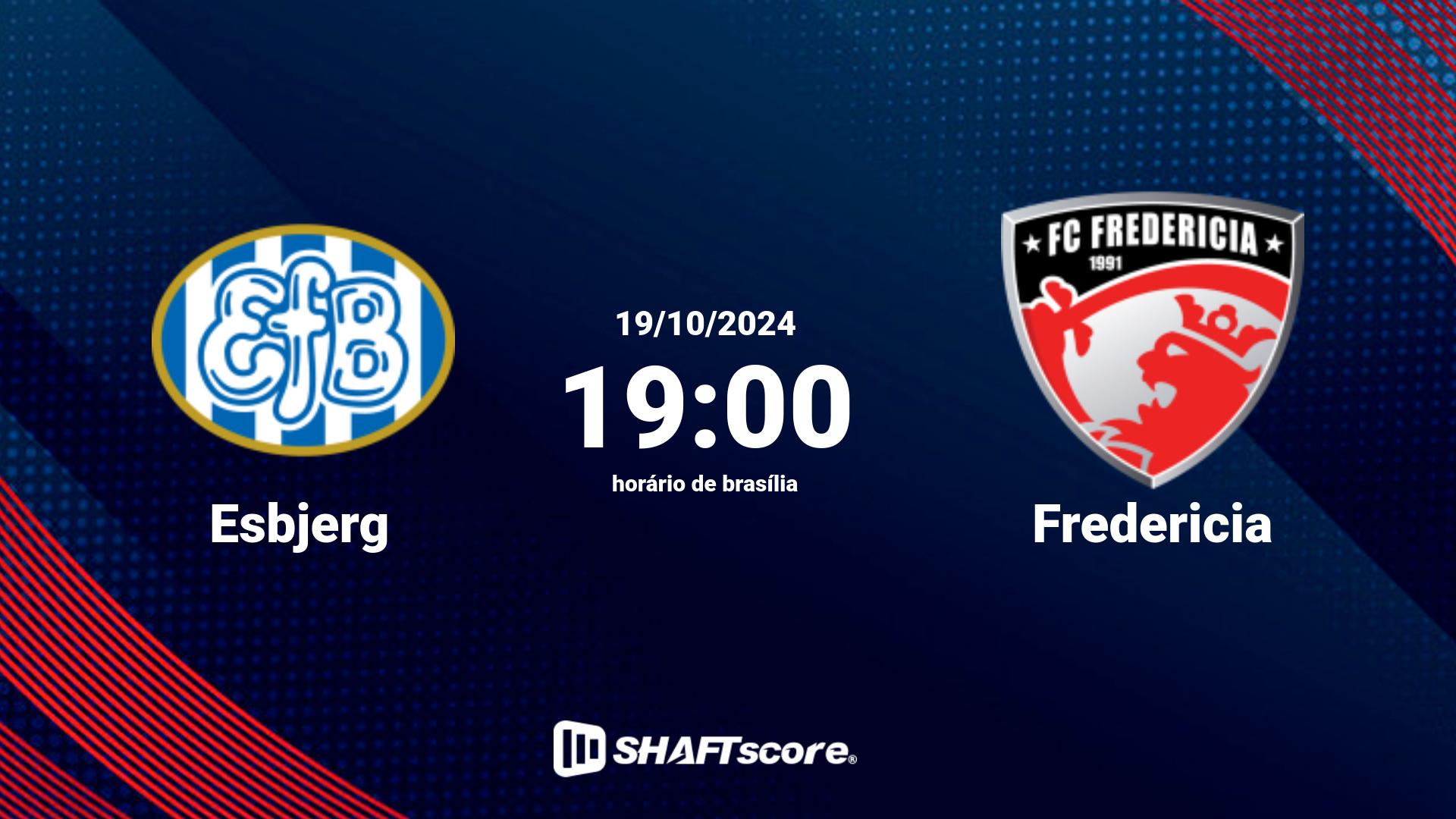 Estatísticas do jogo Esbjerg vs Fredericia 19.10 19:00