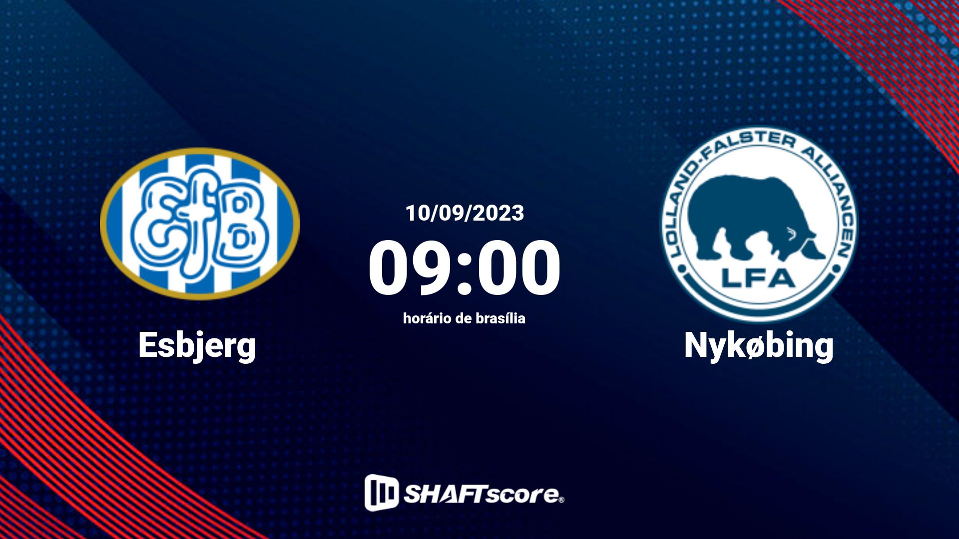 Estatísticas do jogo Esbjerg vs Nykøbing 10.09 09:00