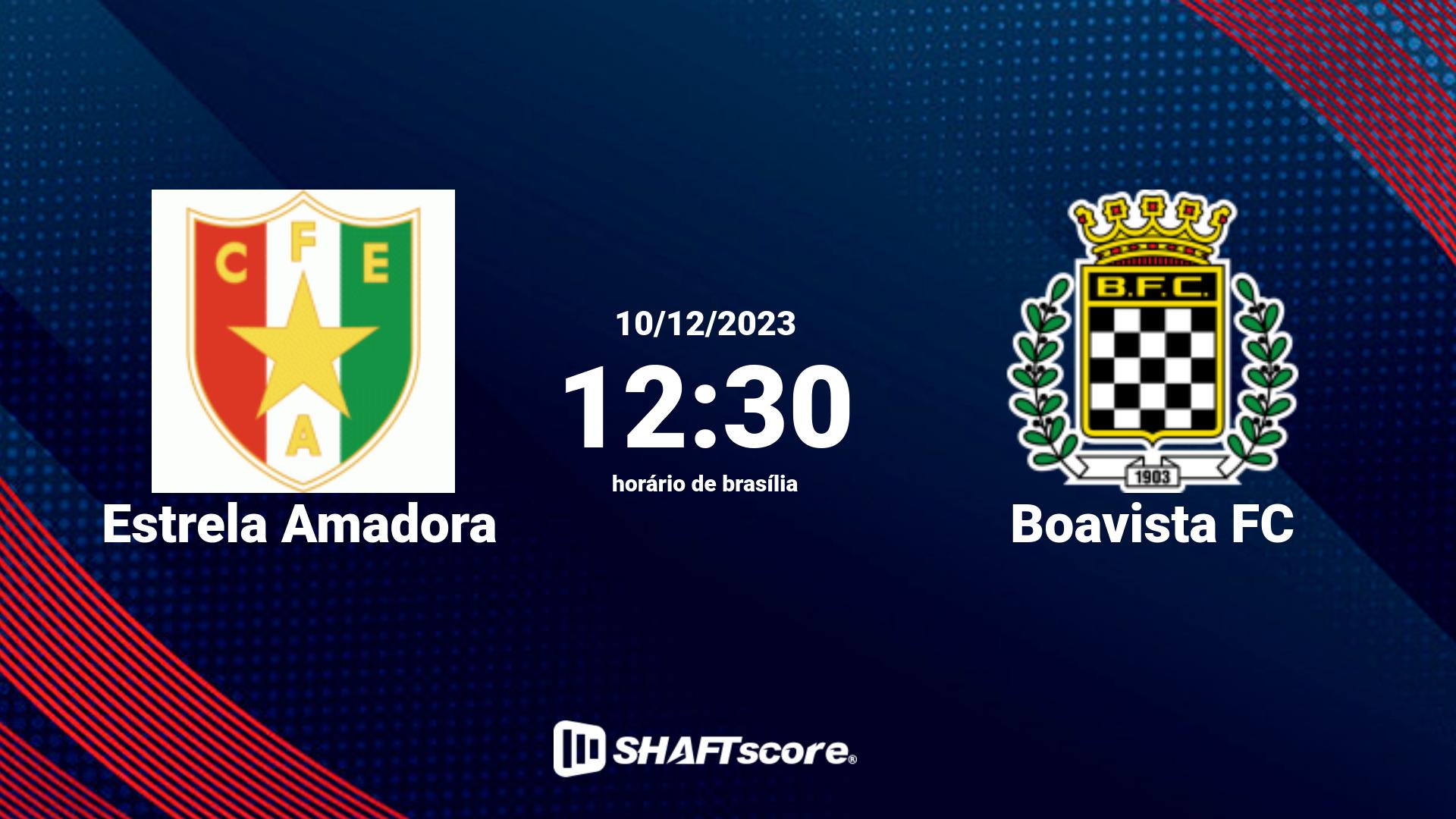 Estatísticas do jogo Estrela Amadora vs Boavista FC 10.12 12:30