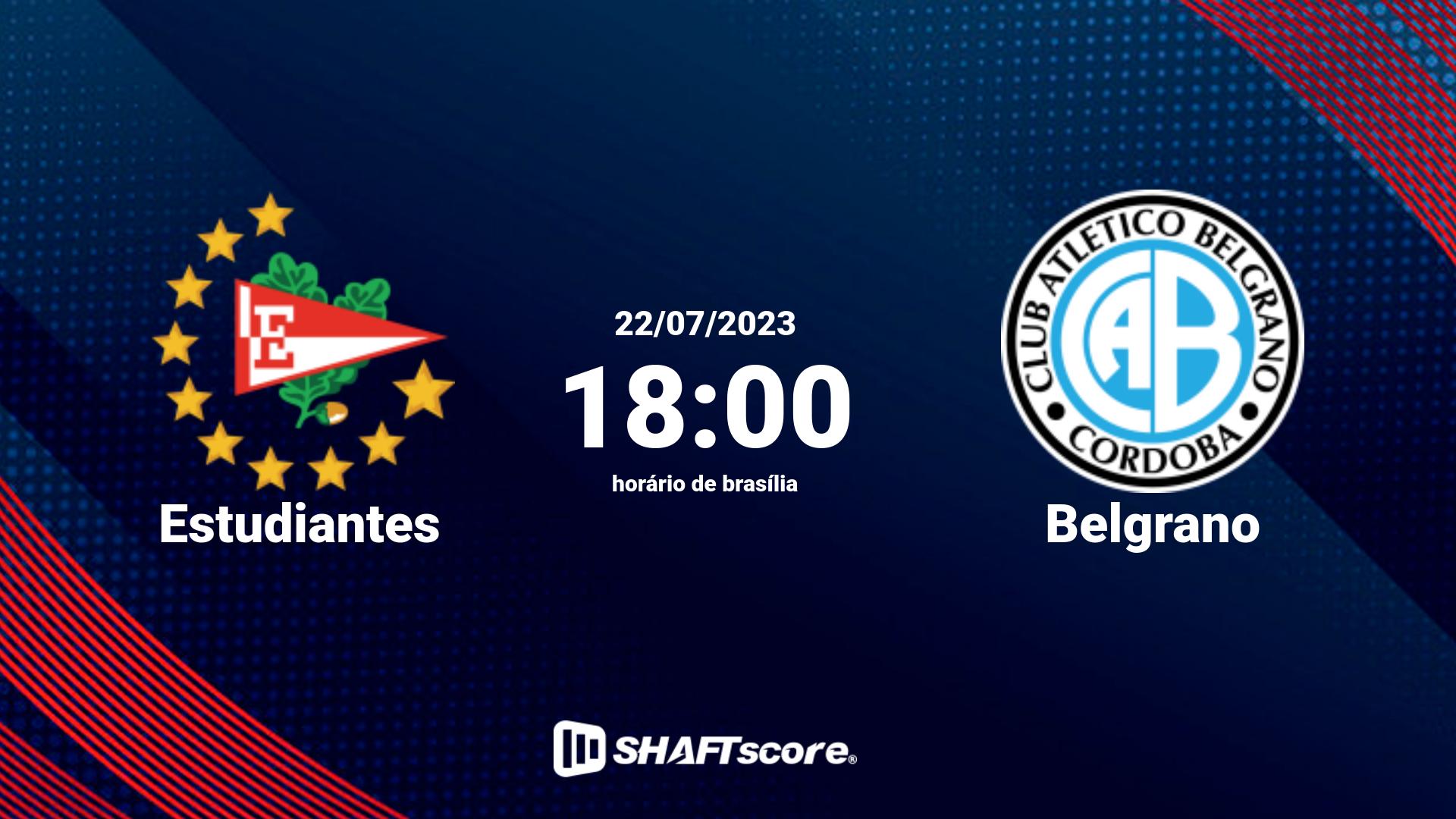 Estatísticas do jogo Estudiantes vs Belgrano 22.07 18:00