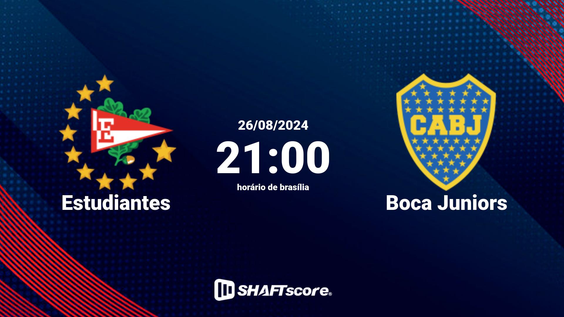 Estatísticas do jogo Estudiantes vs Boca Juniors 26.08 21:00