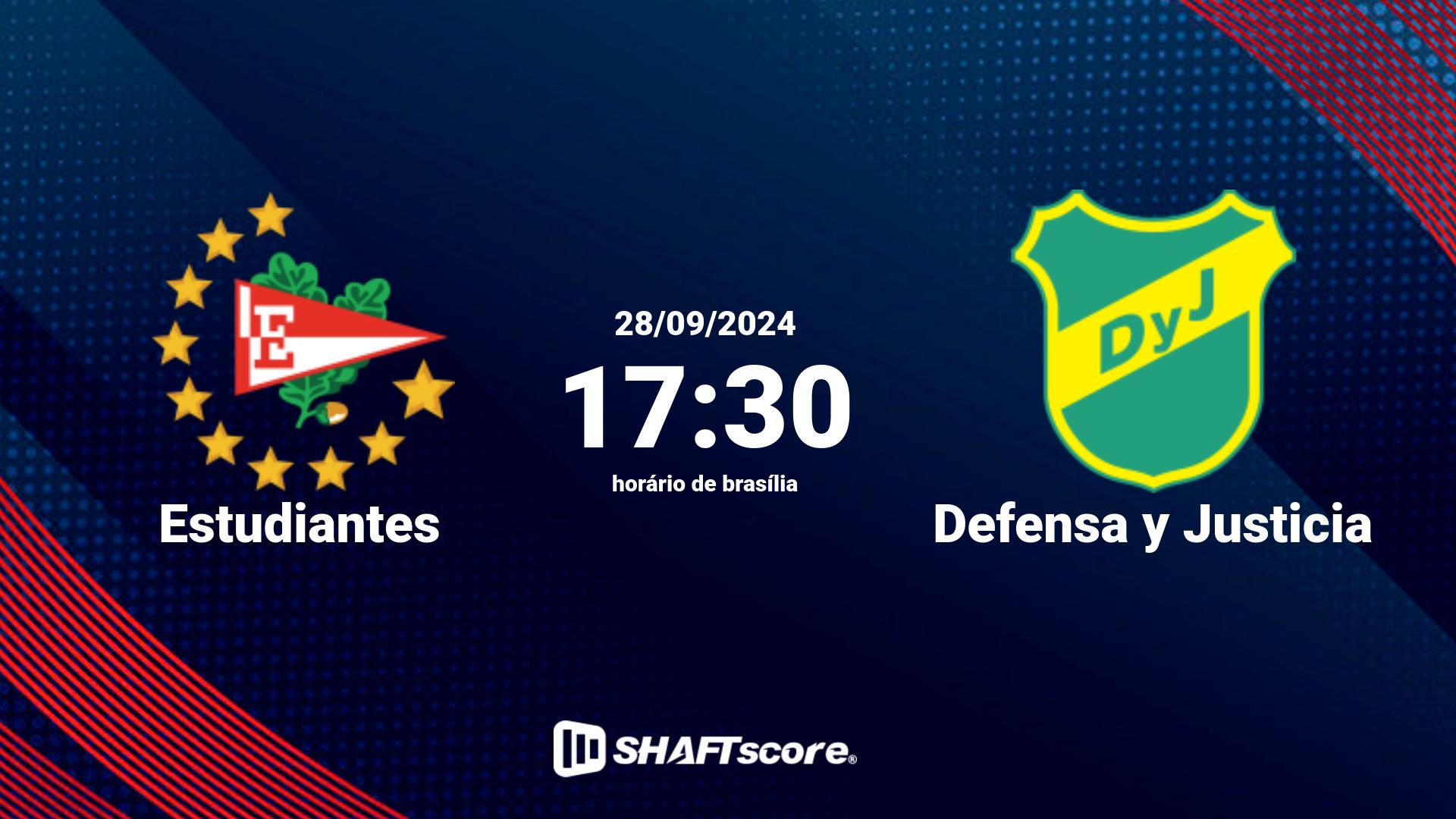 Estatísticas do jogo Estudiantes vs Defensa y Justicia 28.09 17:30