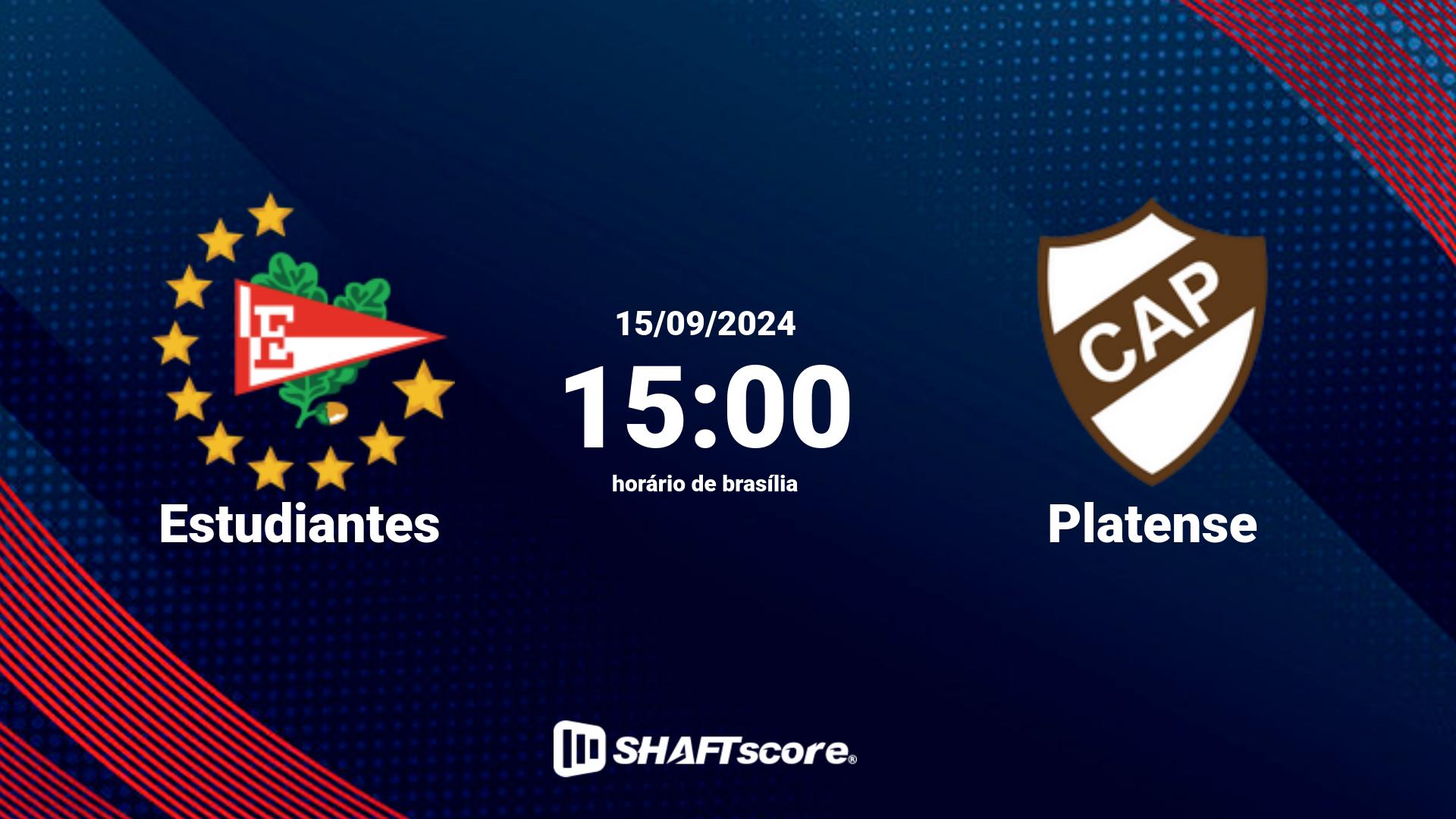 Estatísticas do jogo Estudiantes vs Platense 15.09 15:00