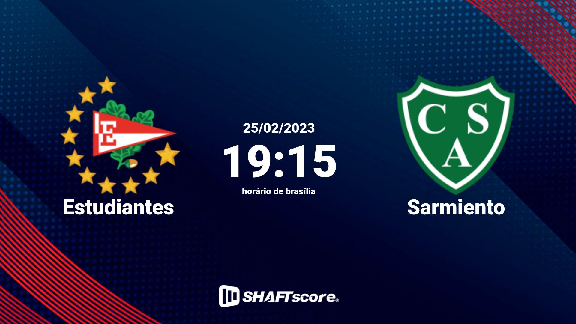 Estatísticas do jogo Estudiantes vs Sarmiento 25.02 19:15