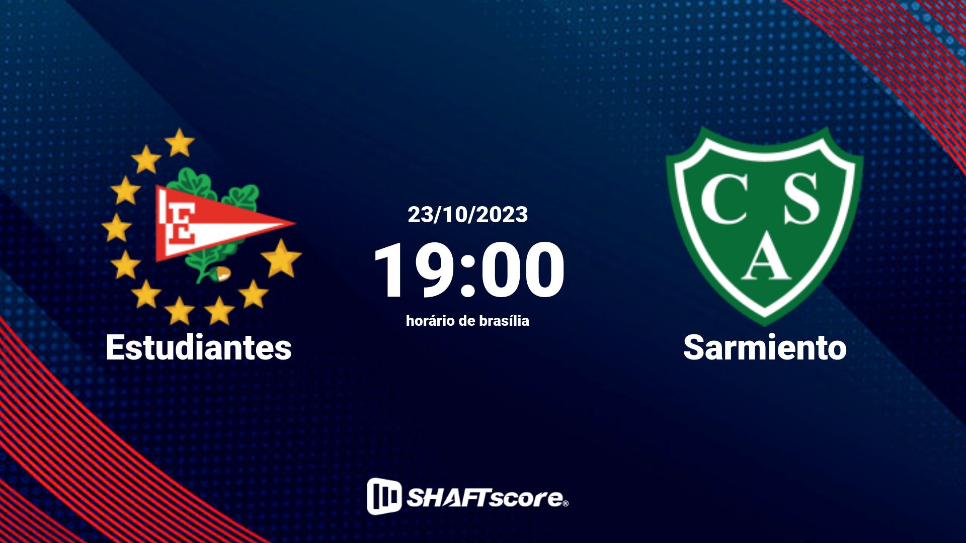 Estatísticas do jogo Estudiantes vs Sarmiento 23.10 19:00