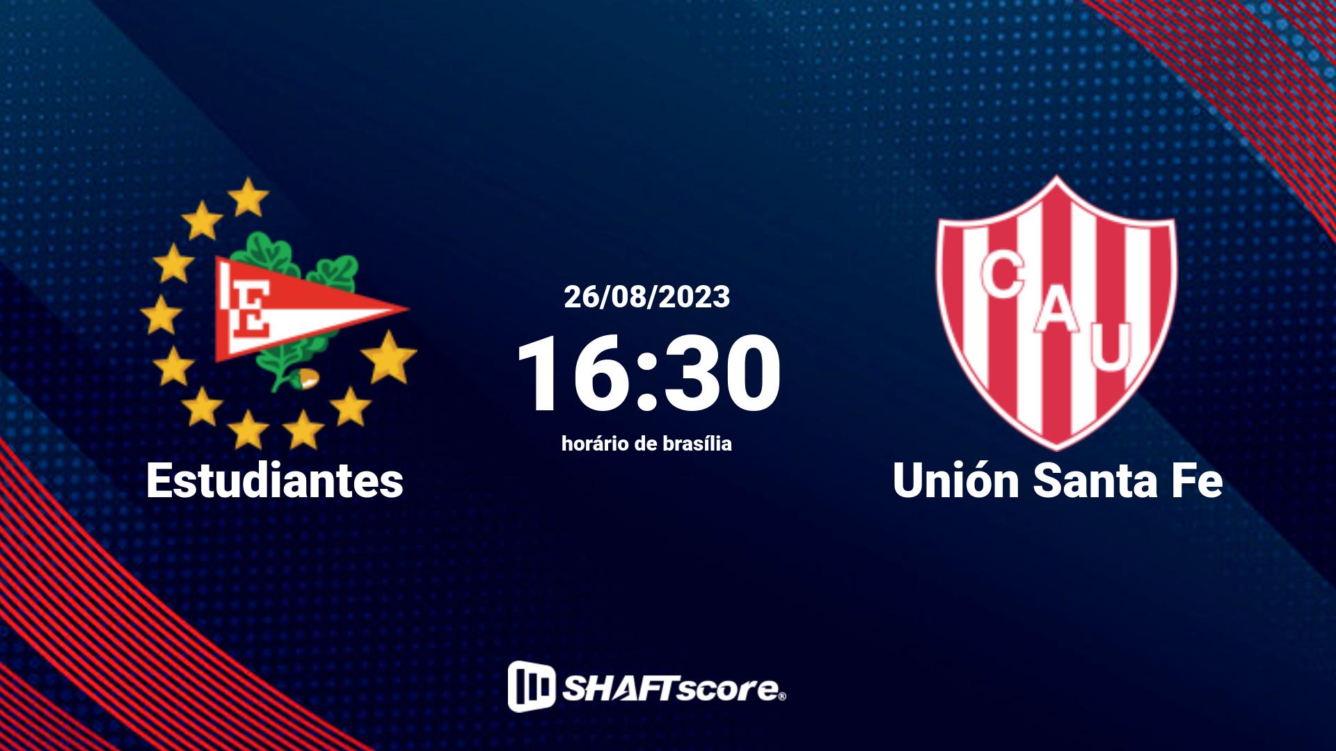 Estatísticas do jogo Estudiantes vs Unión Santa Fe 26.08 16:30