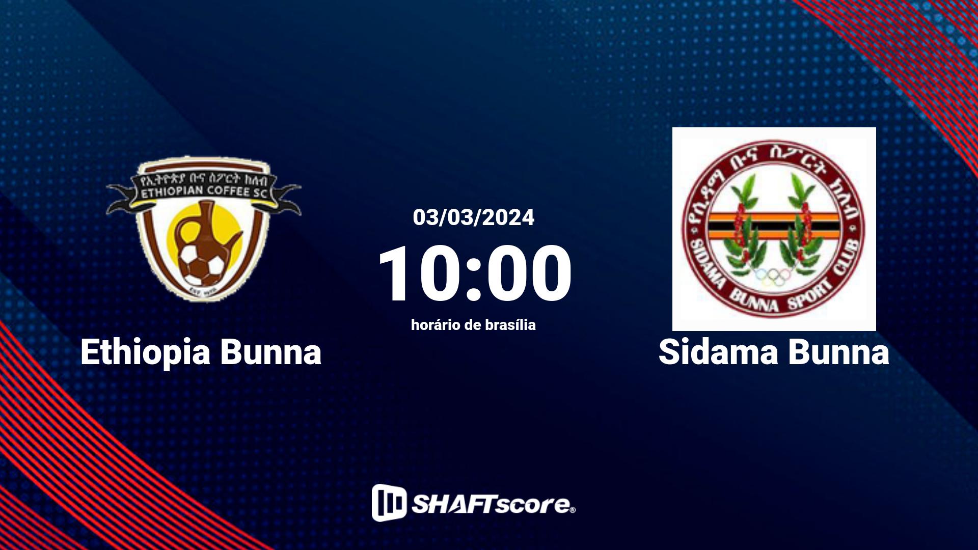 Estatísticas do jogo Ethiopia Bunna vs Sidama Bunna 03.03 10:00