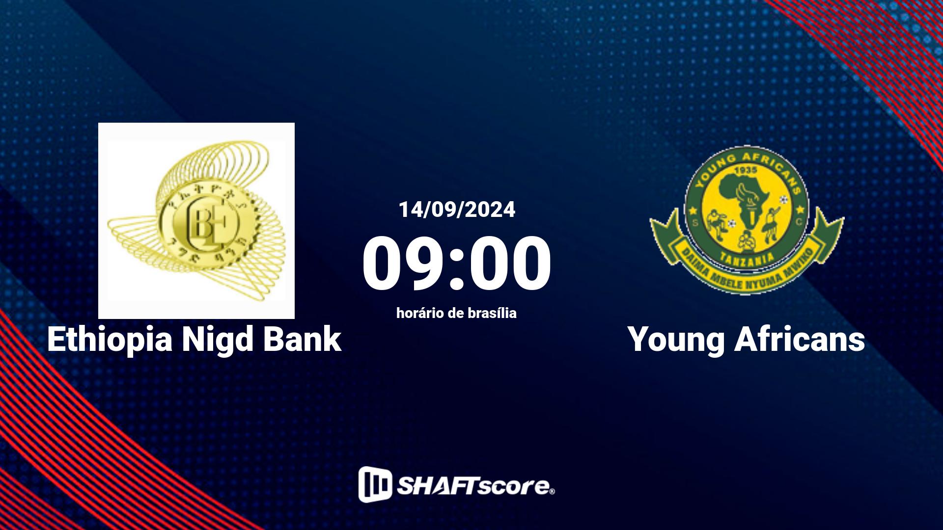 Estatísticas do jogo Ethiopia Nigd Bank vs Young Africans 14.09 09:00