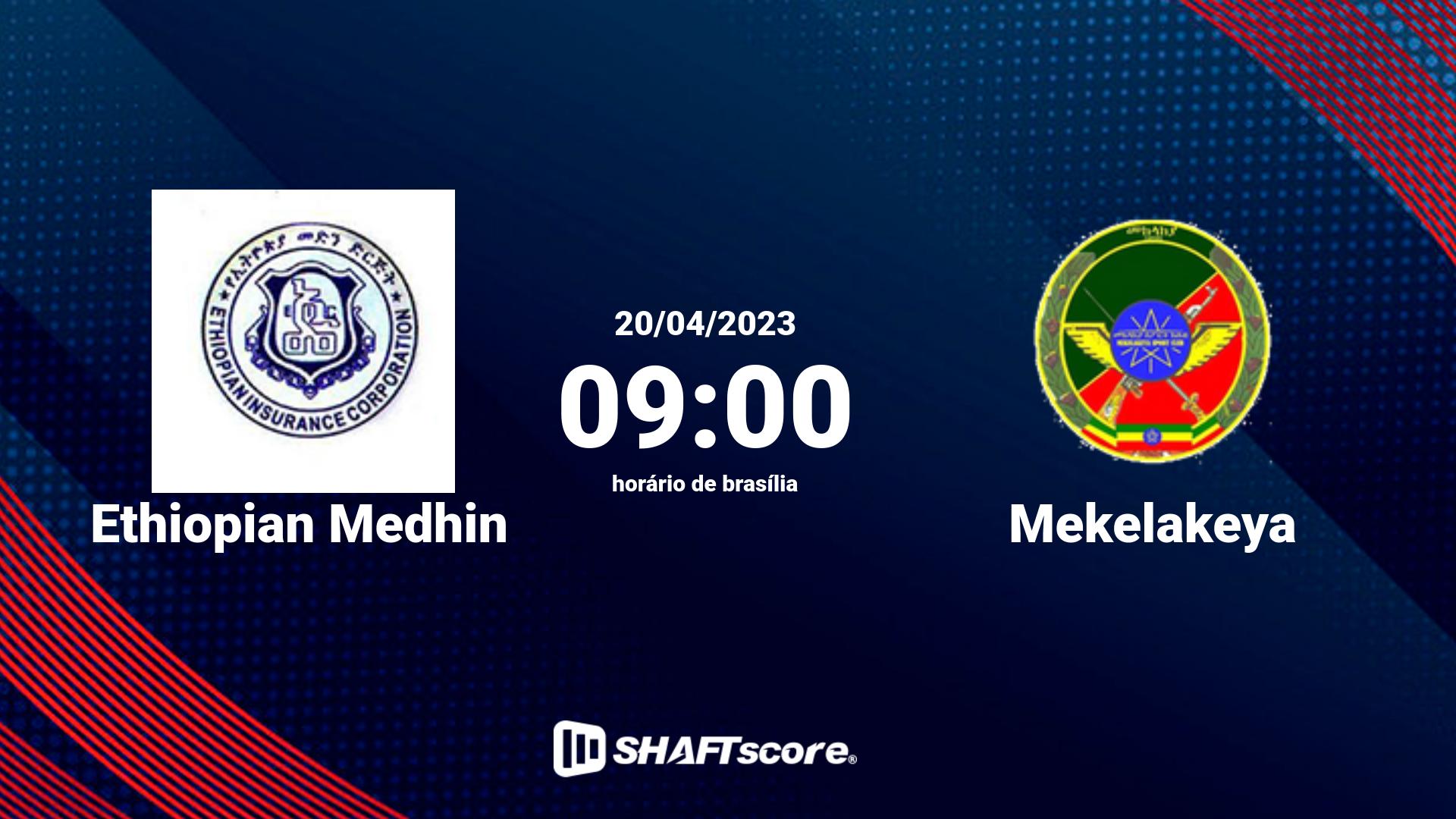 Estatísticas do jogo Ethiopian Medhin vs Mekelakeya 20.04 09:00