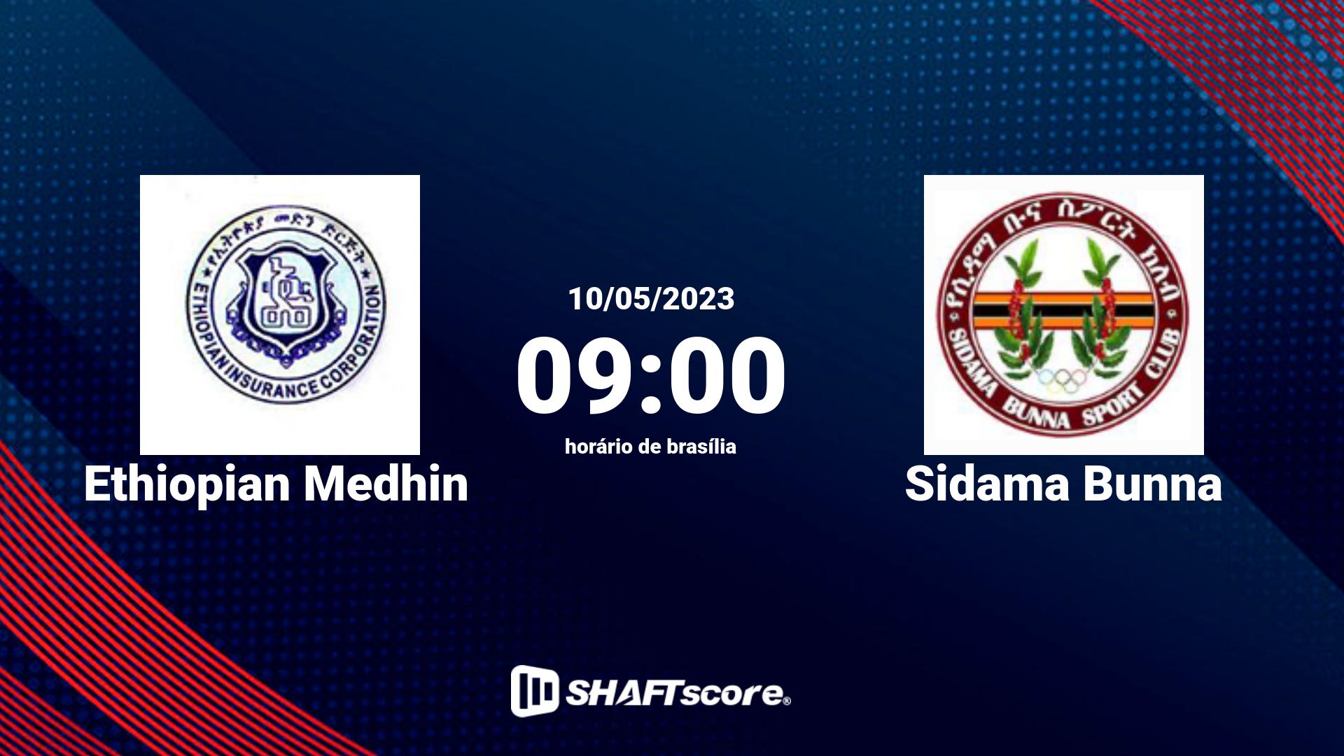 Estatísticas do jogo Ethiopian Medhin vs Sidama Bunna 10.05 09:00