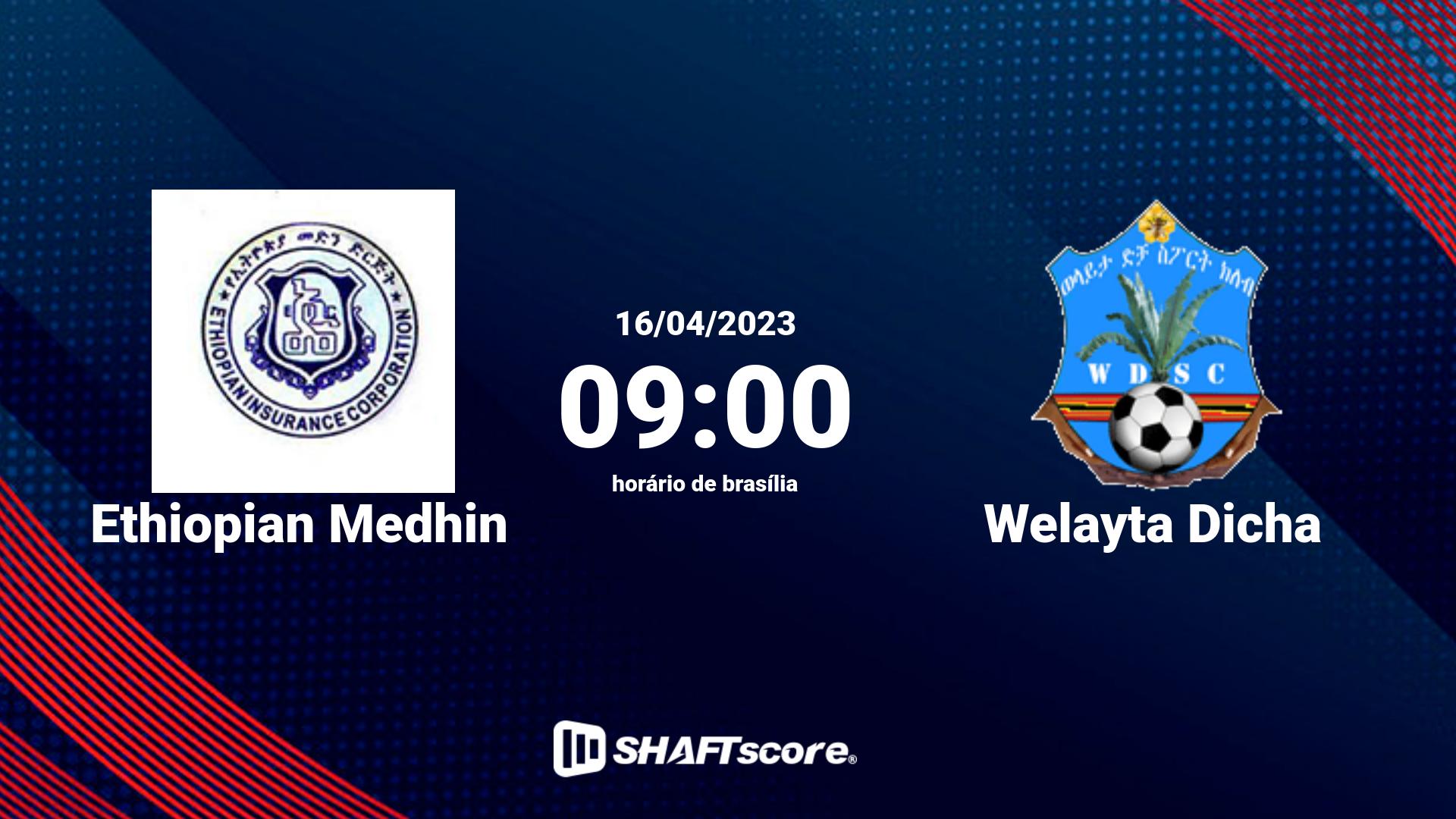 Estatísticas do jogo Ethiopian Medhin vs Welayta Dicha 16.04 09:00