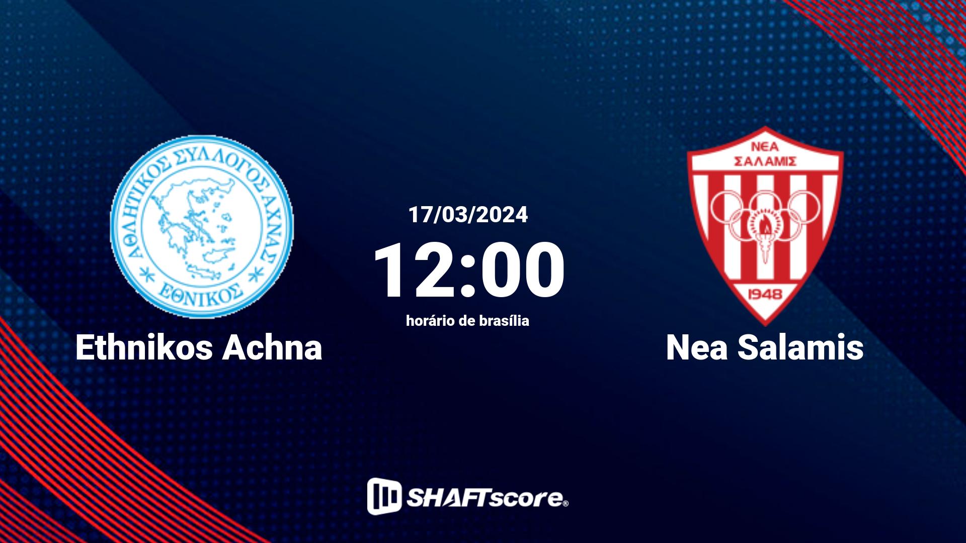 Estatísticas do jogo Ethnikos Achna vs Nea Salamis 17.03 12:00