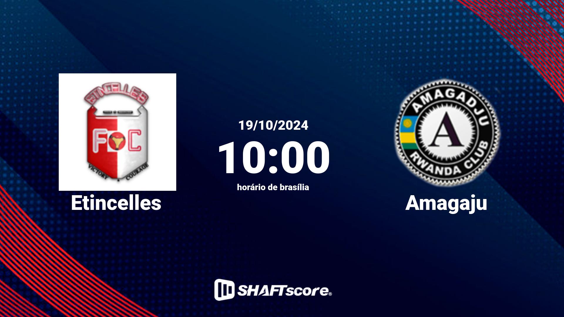 Estatísticas do jogo Etincelles vs Amagaju 19.10 10:00