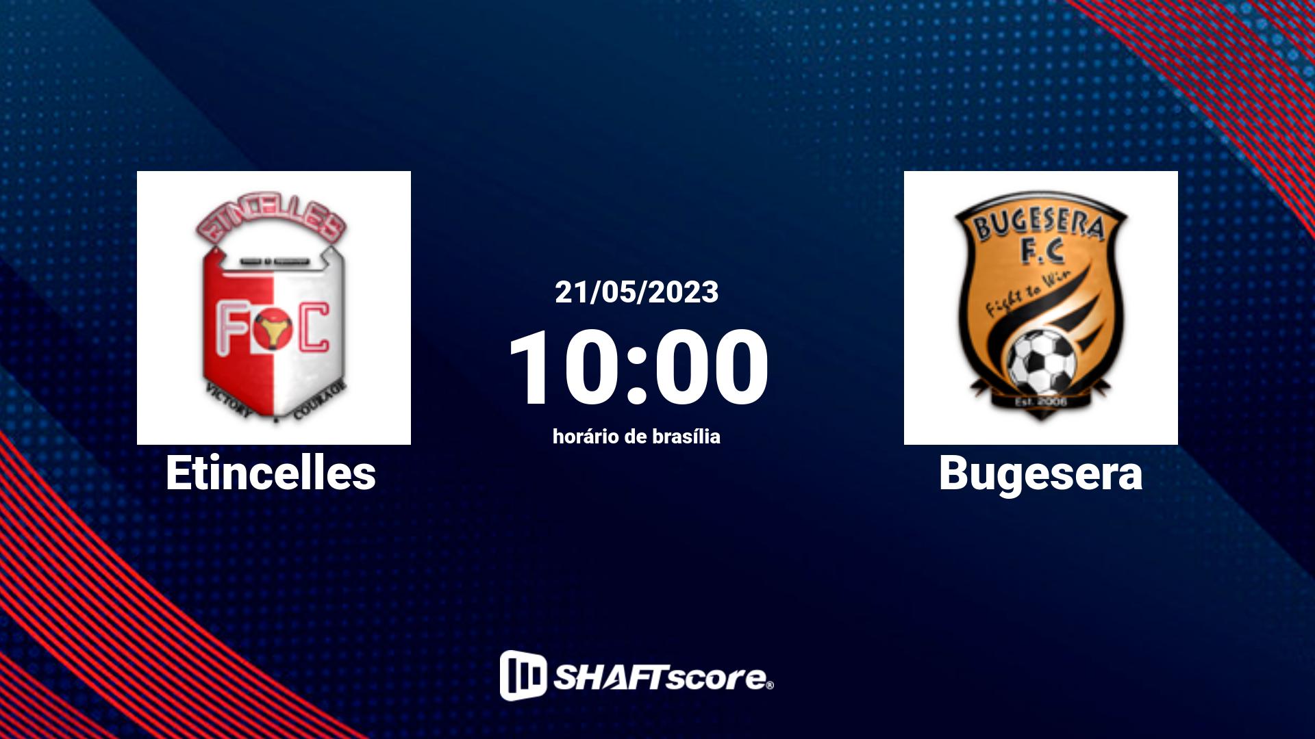 Estatísticas do jogo Etincelles vs Bugesera 21.05 10:00