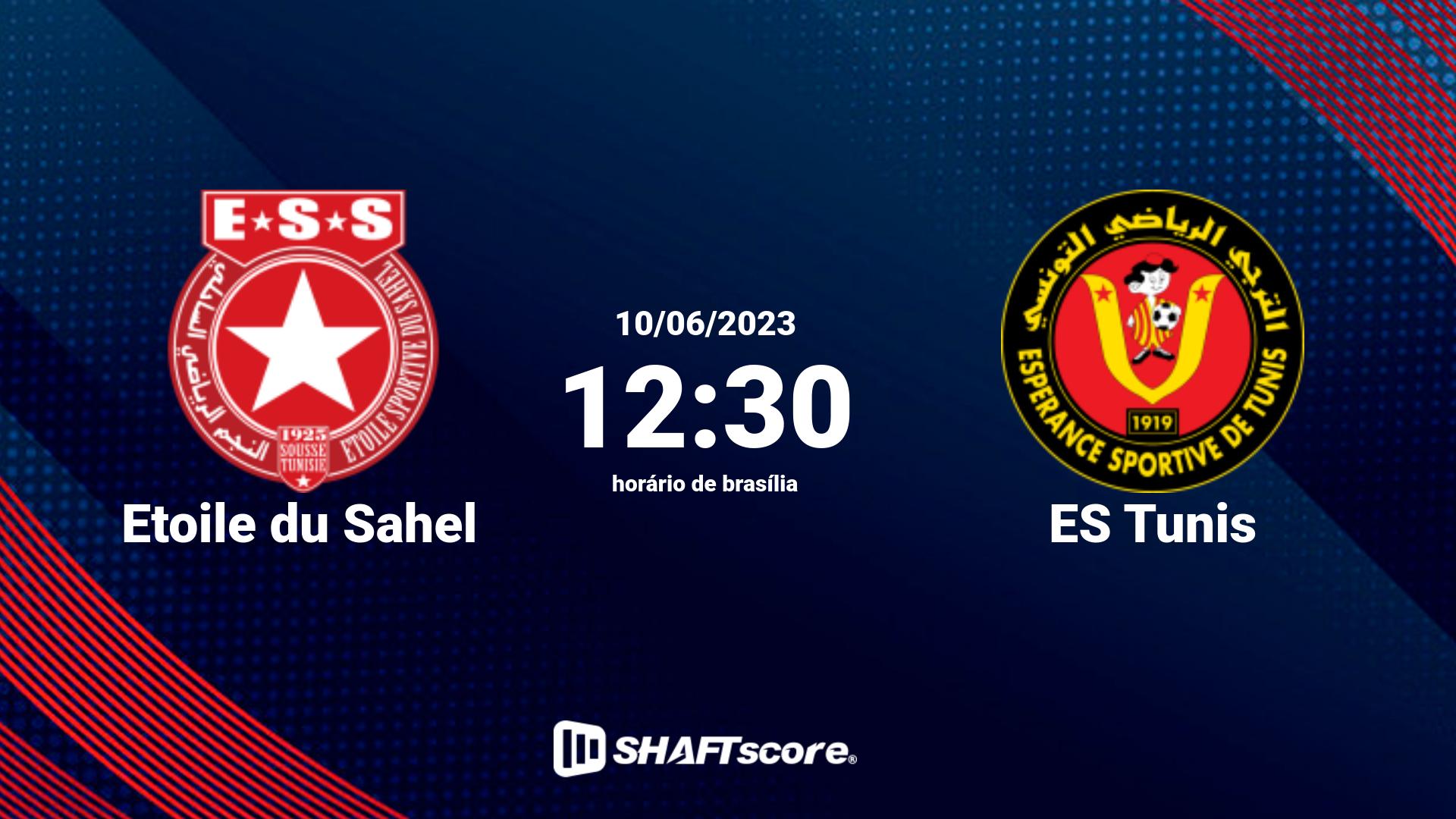 Estatísticas do jogo Etoile du Sahel vs ES Tunis 10.06 12:30