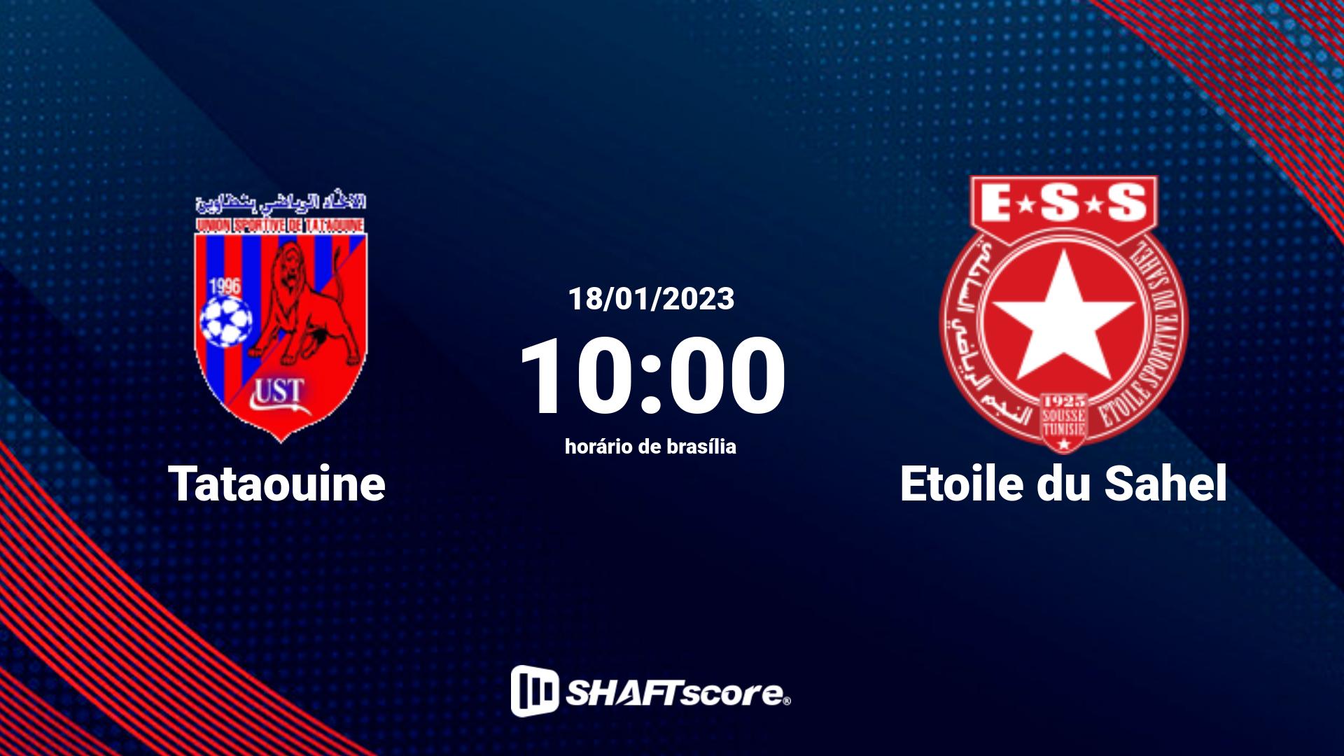 Estatísticas do jogo Etoile du Sahel vs Tataouine 29.09 11:00