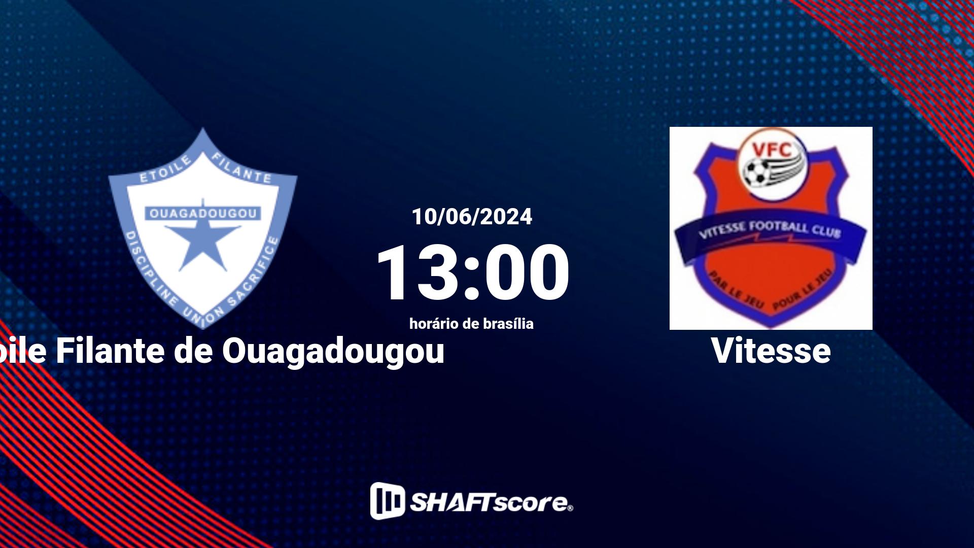 Estatísticas do jogo Étoile Filante de Ouagadougou vs Vitesse 10.06 13:00