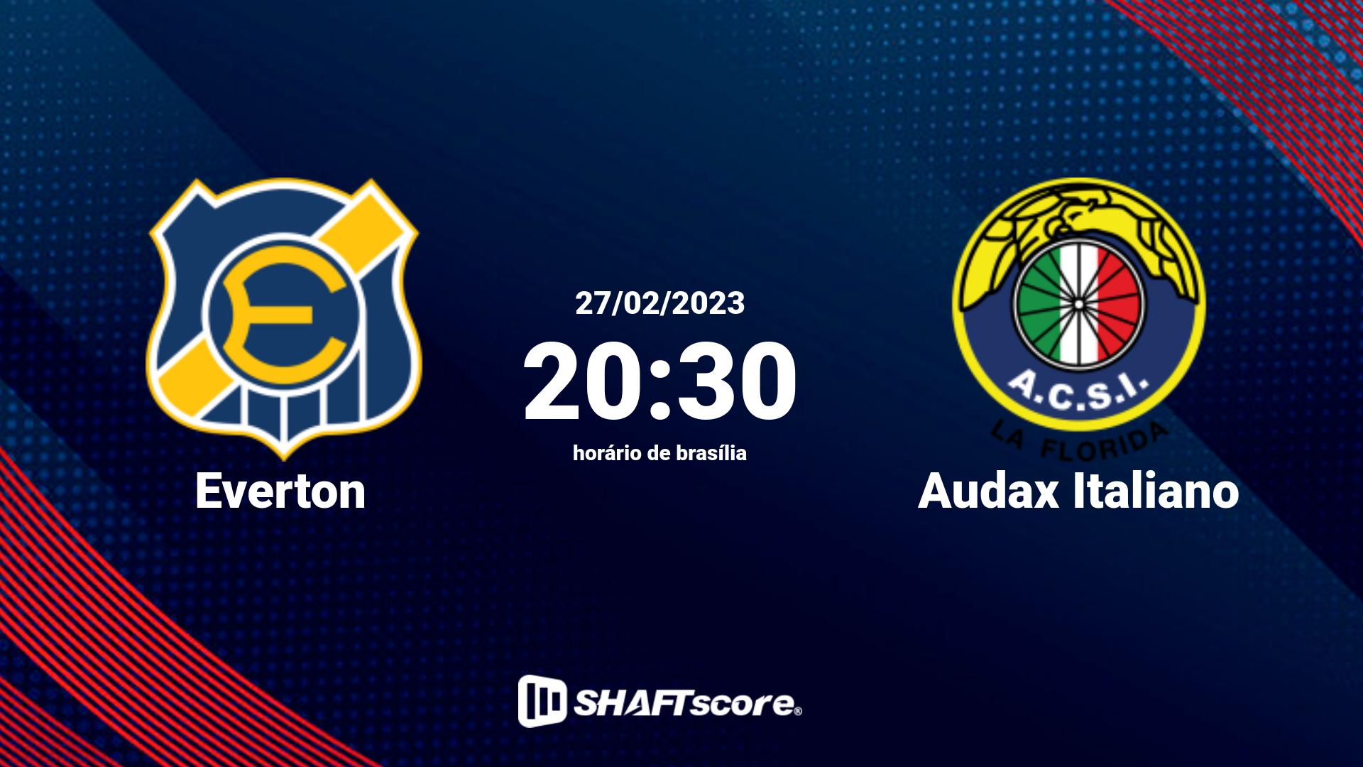 Estatísticas do jogo Everton vs Audax Italiano 27.02 20:30