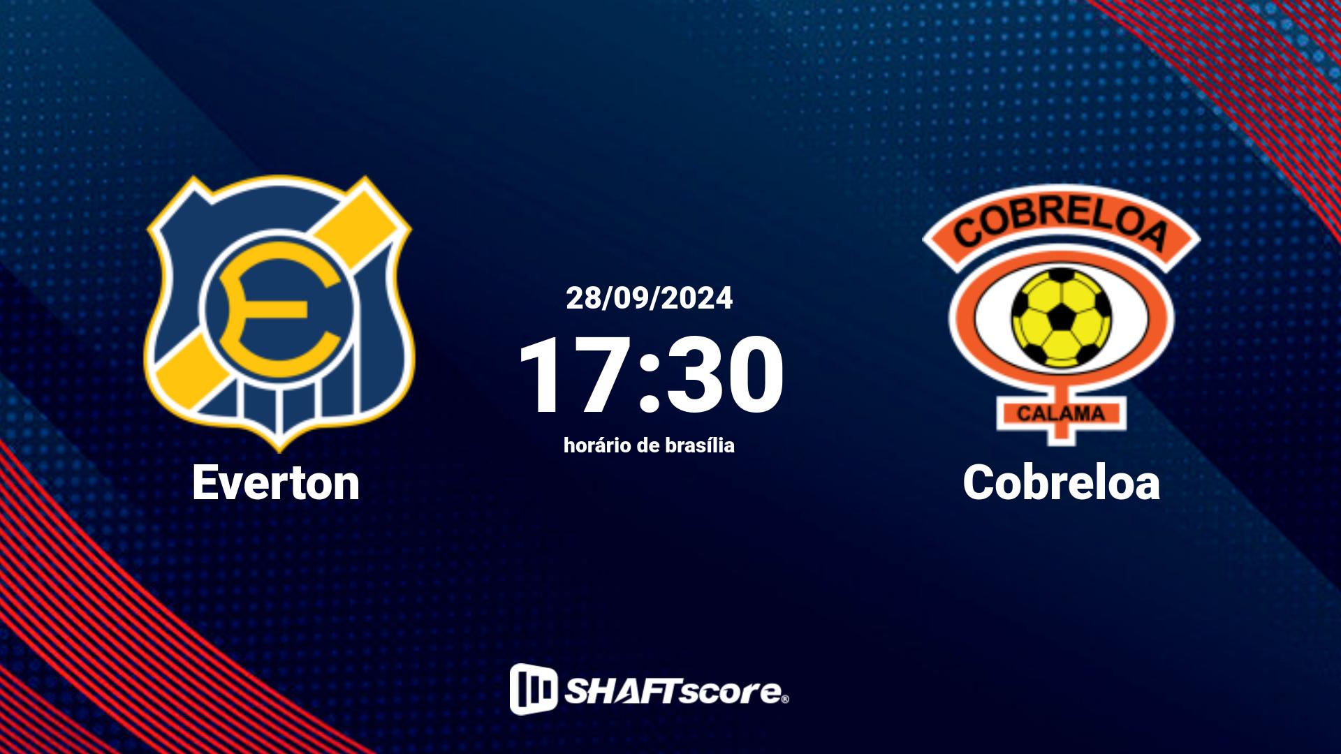 Estatísticas do jogo Everton vs Cobreloa 28.09 17:30