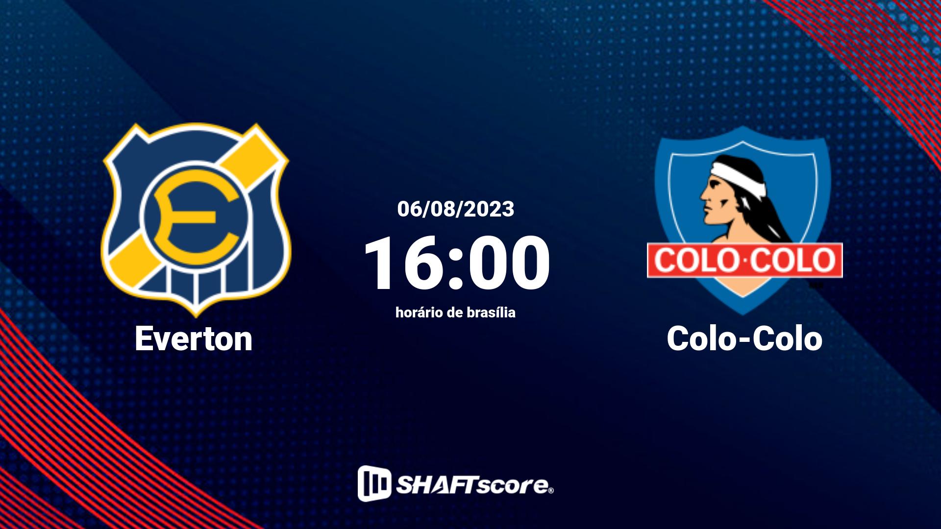 Estatísticas do jogo Everton vs Colo-Colo 06.08 16:00