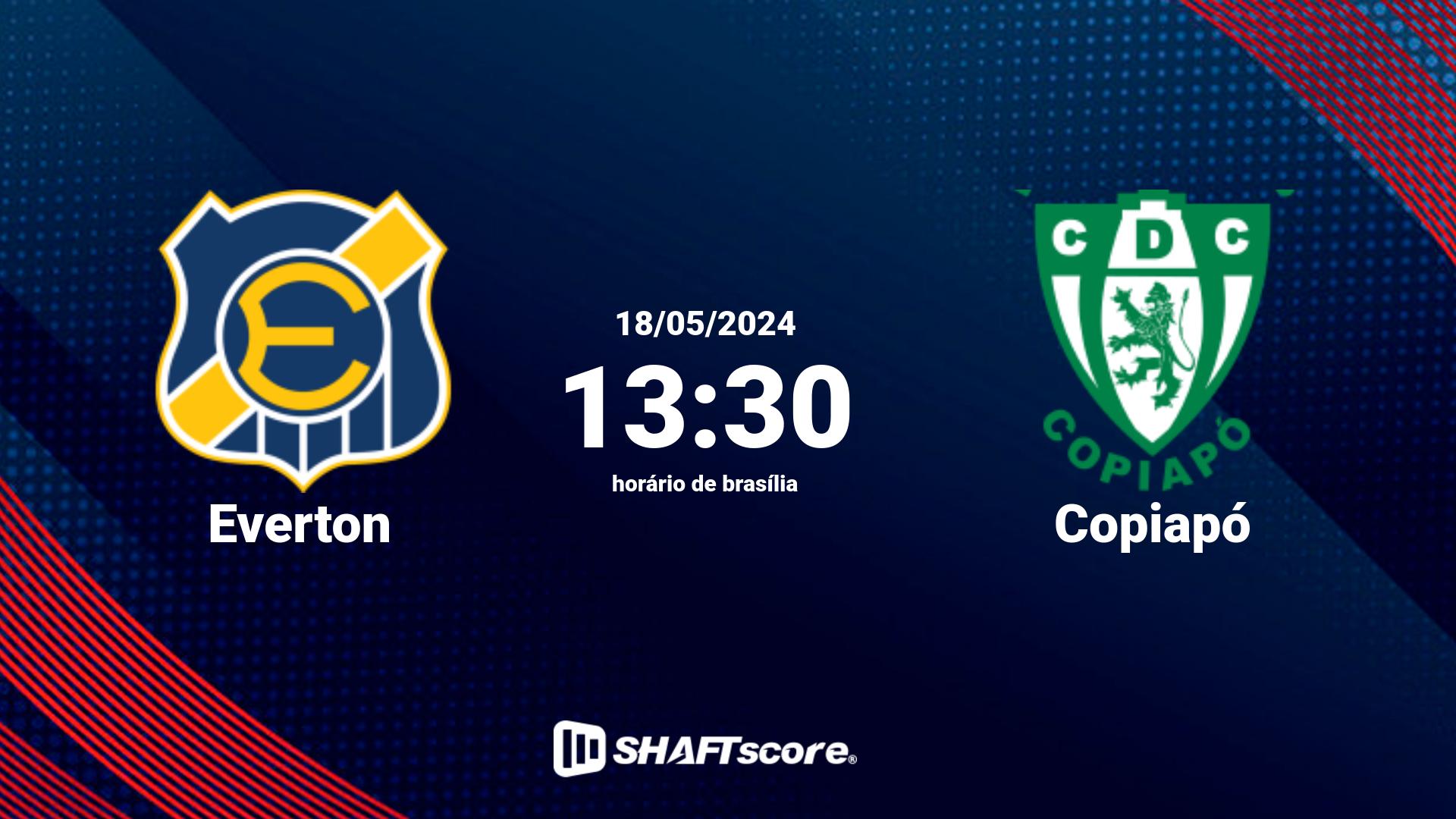 Estatísticas do jogo Everton vs Copiapó 18.05 13:30